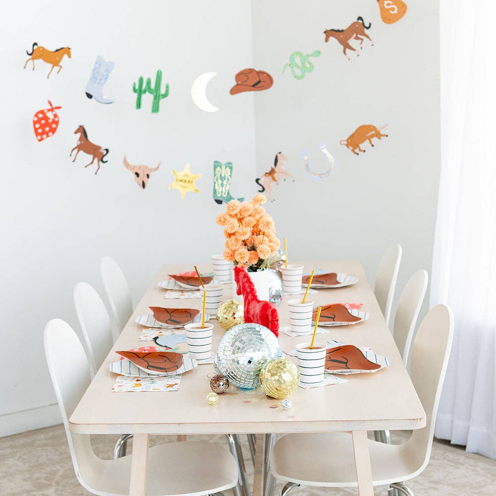 Yeehaw Large Cowboy Hat Plates - 8 PK