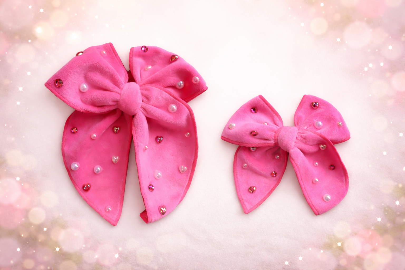 Velvet Hair Bow - Smitten