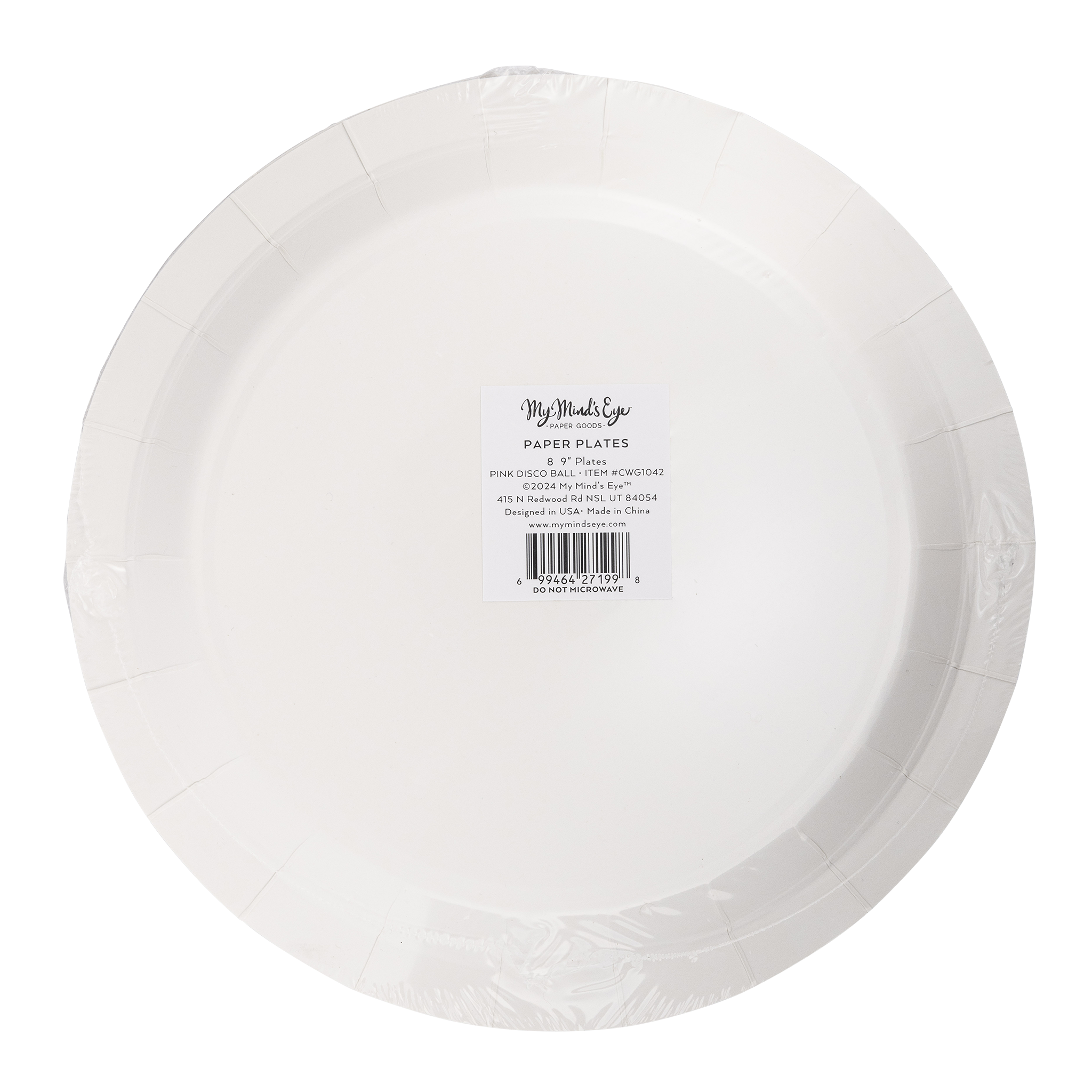 Disco Ball Paper Plate - 8 PK