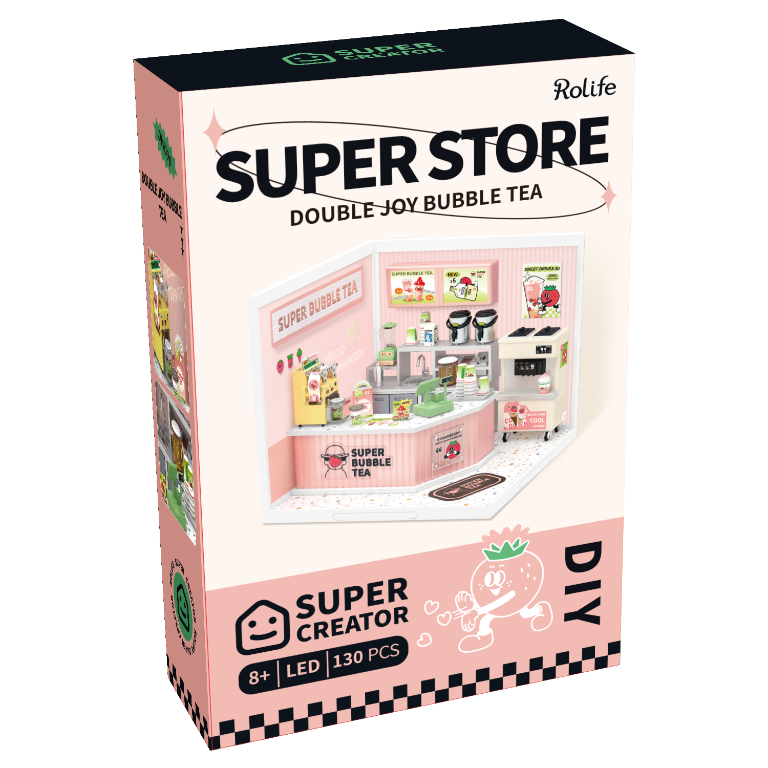 Double Joy Bubble Tea DIY Miniature House