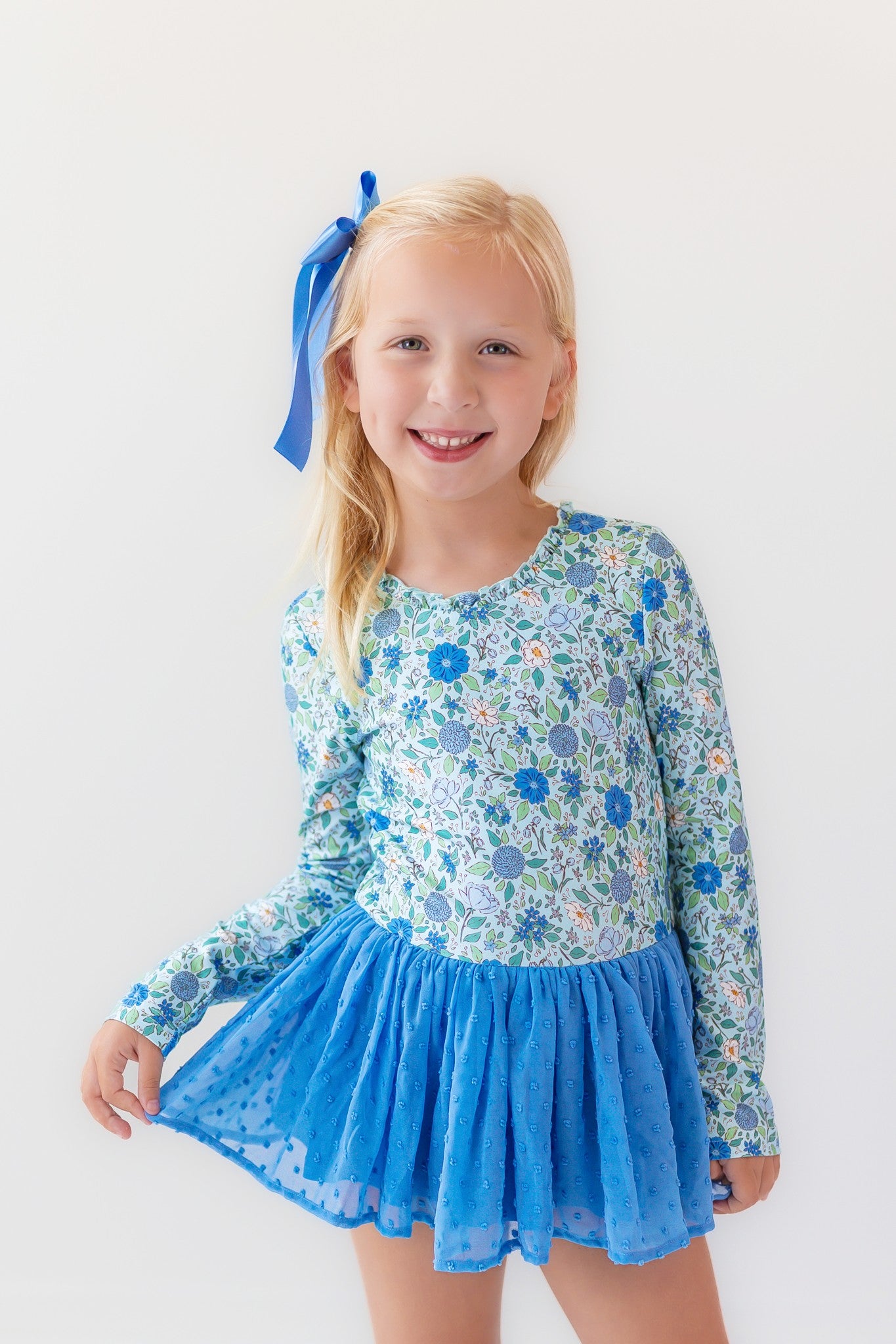 Farrah Leotard - Cerulean Dreams (Long Sleeve)