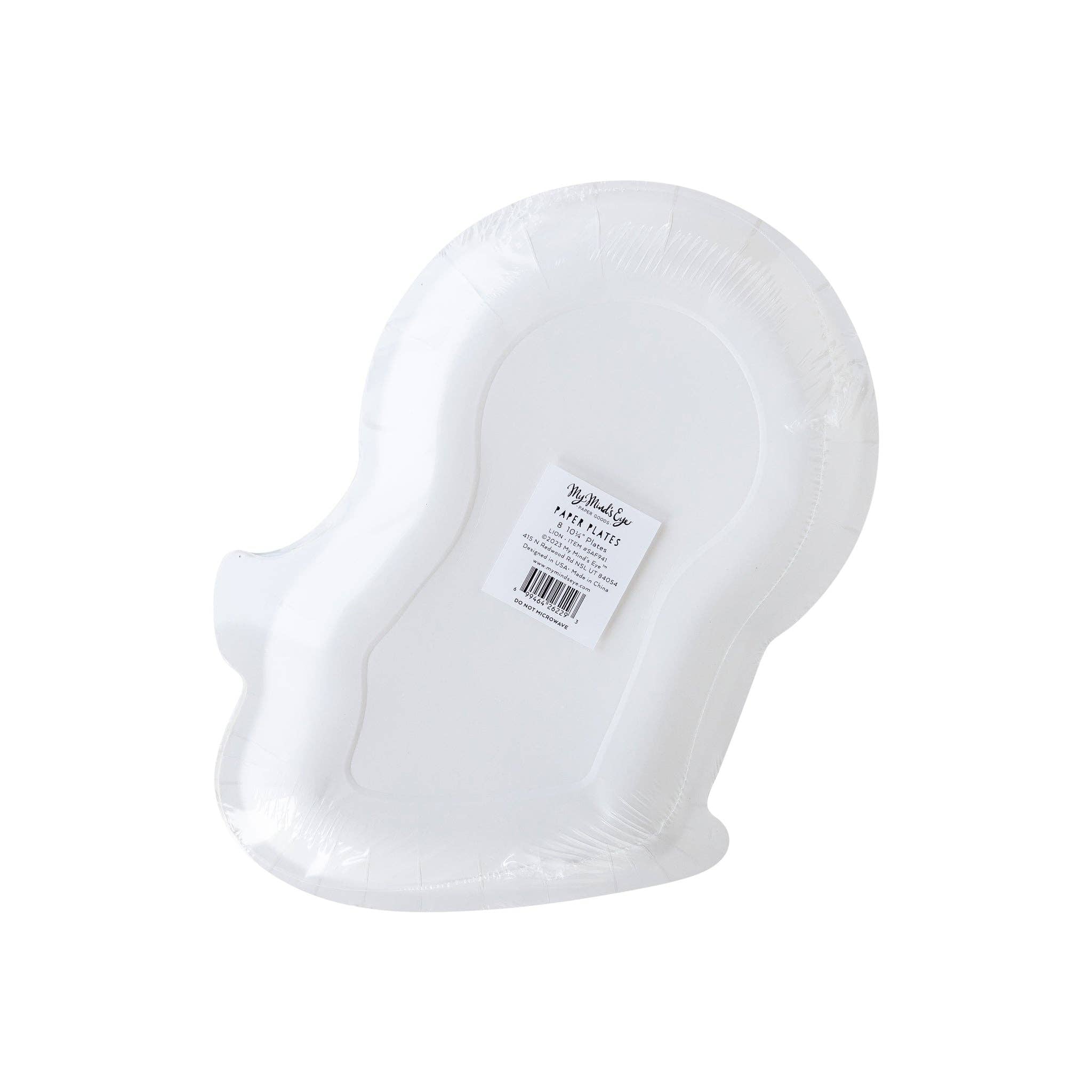 Safari Lion Shaped Paper Plate - 8 PK