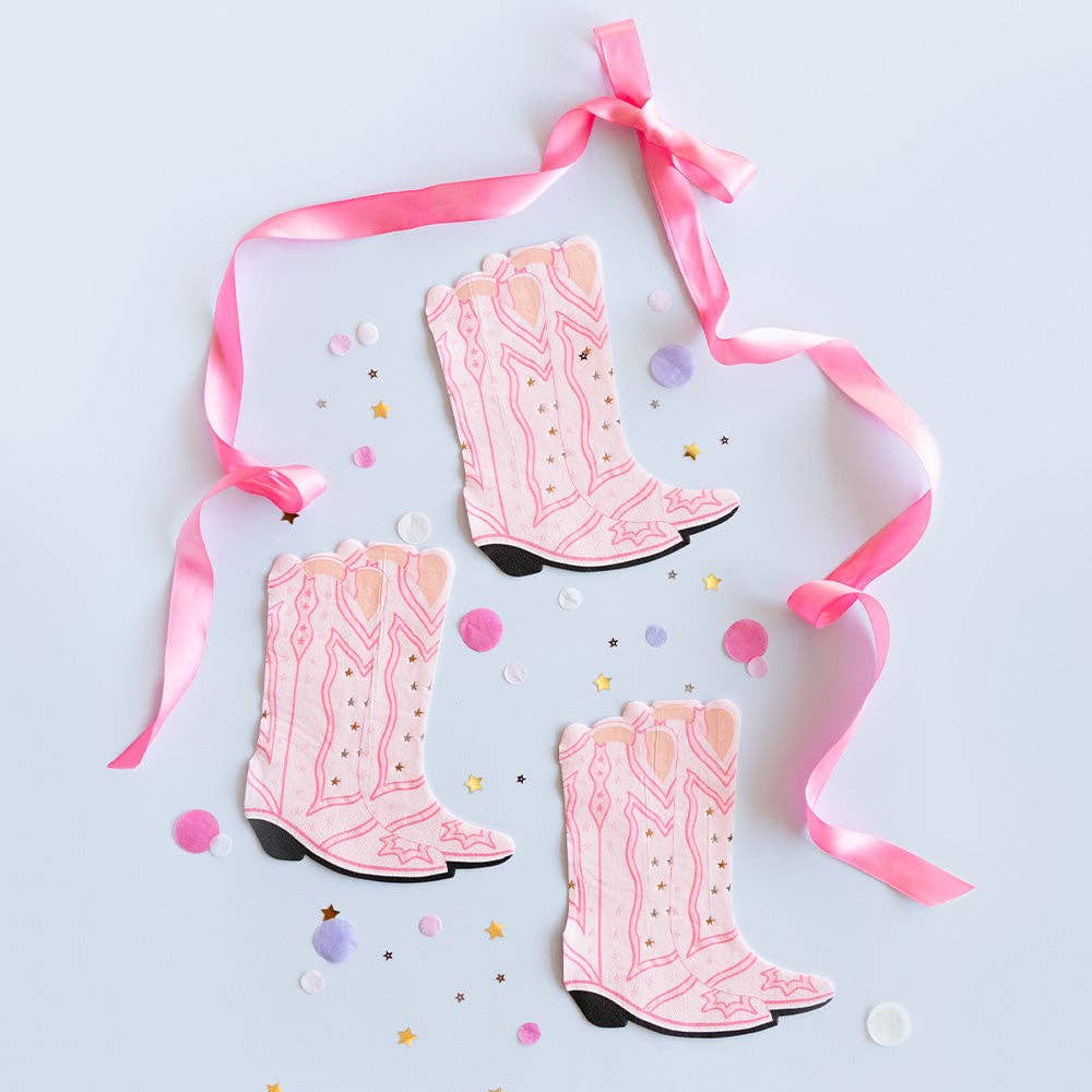Pony Tales Boot Napkins - 16 PK