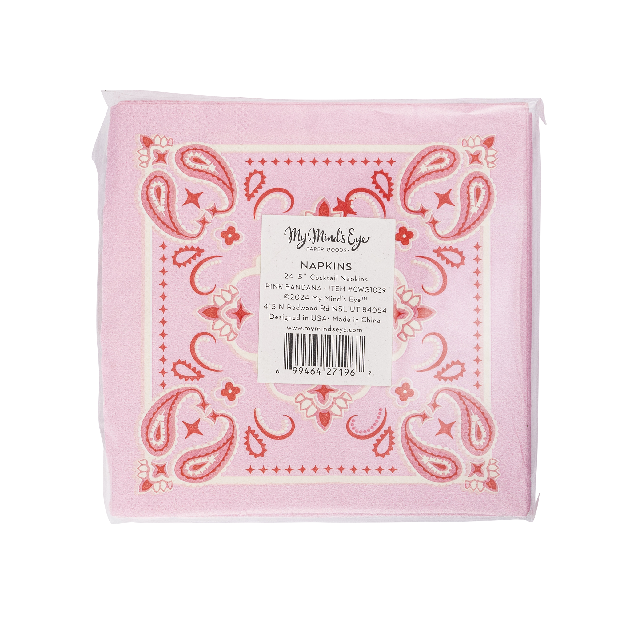 Bandana Cocktail Napkin - 24 PK