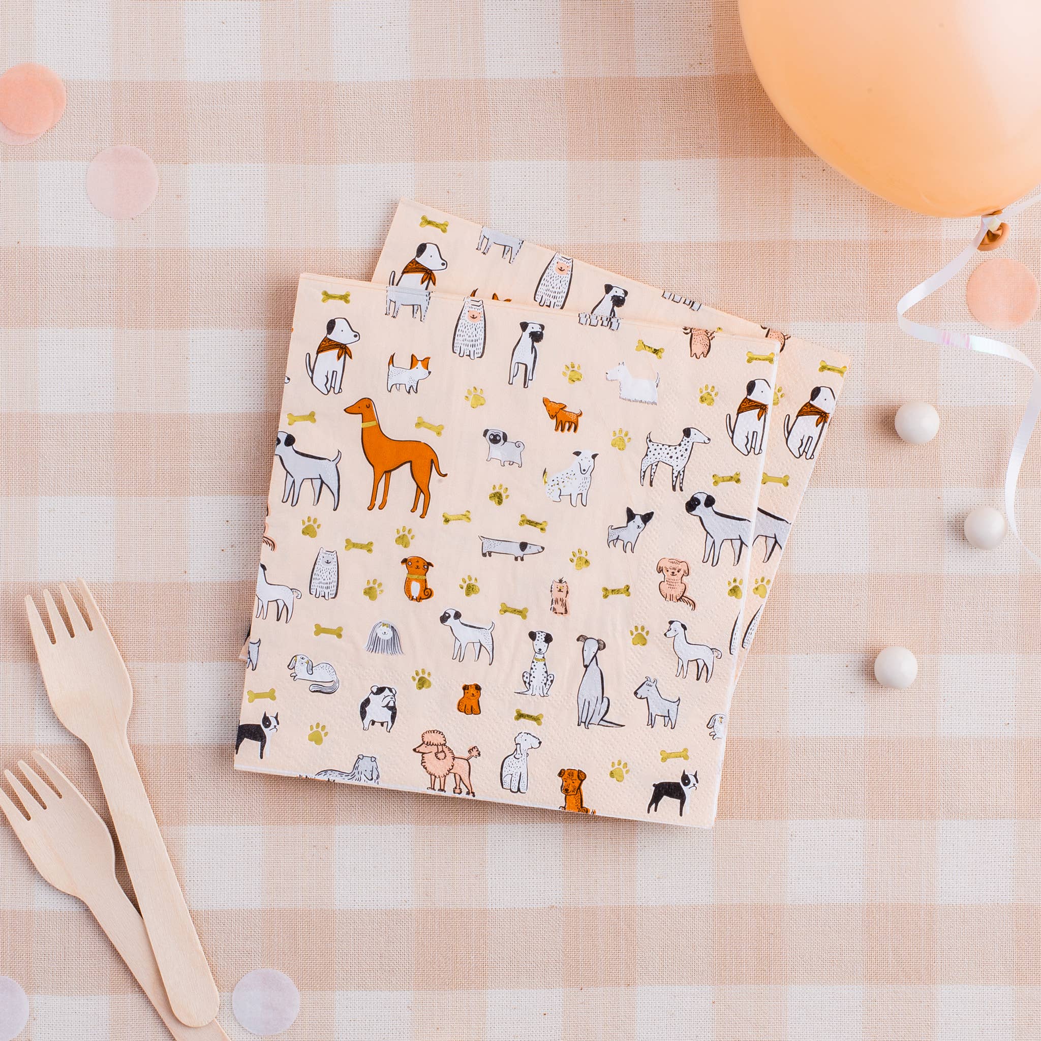 Bow Wow Large Napkins - 16 PK