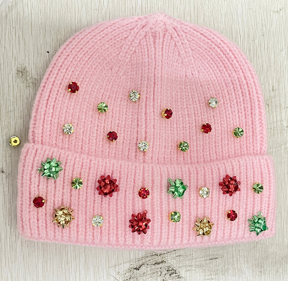 Knit Beanie - Merry Glitzmas