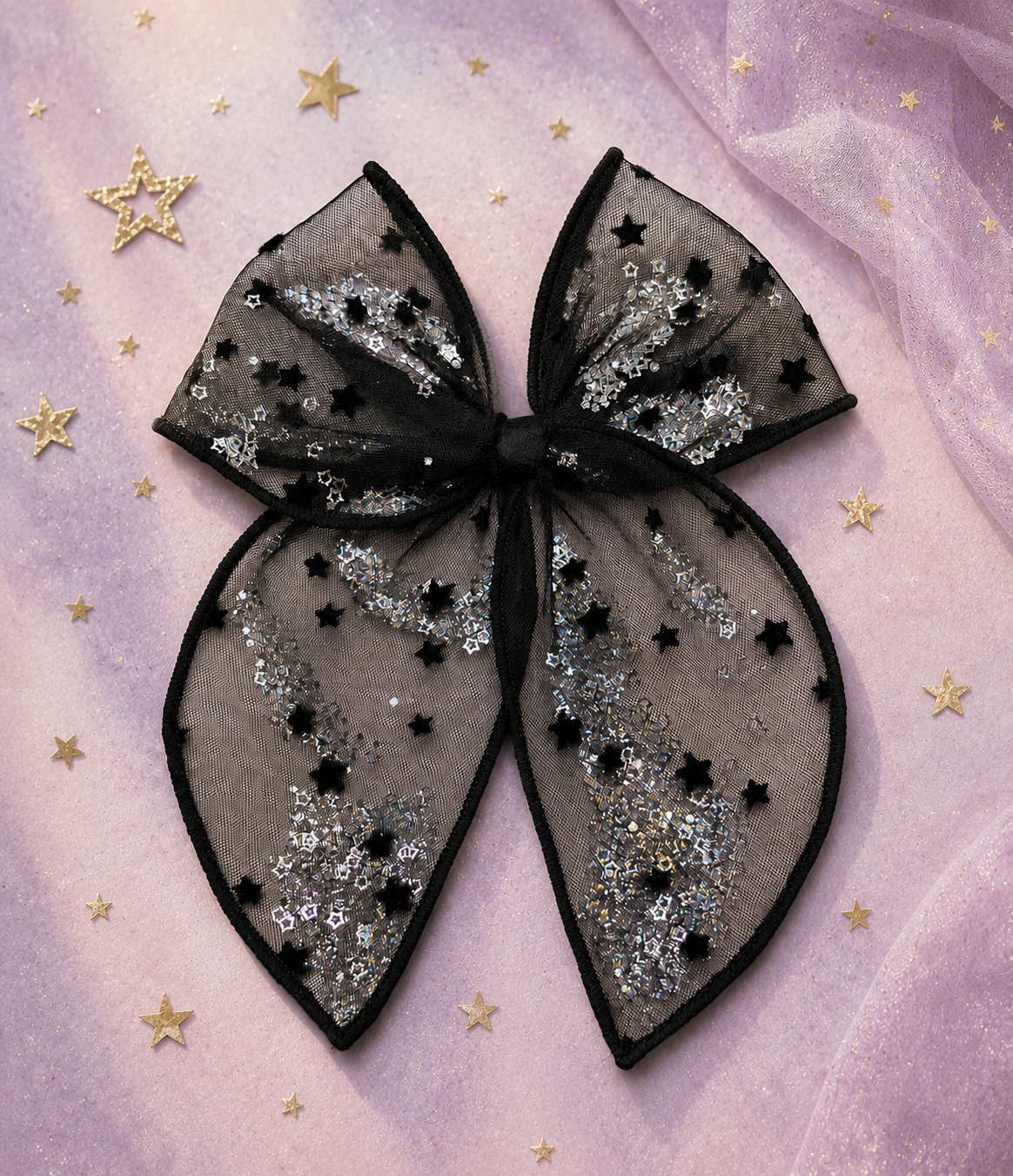Mesh Shaker Bow - Midnight Magic