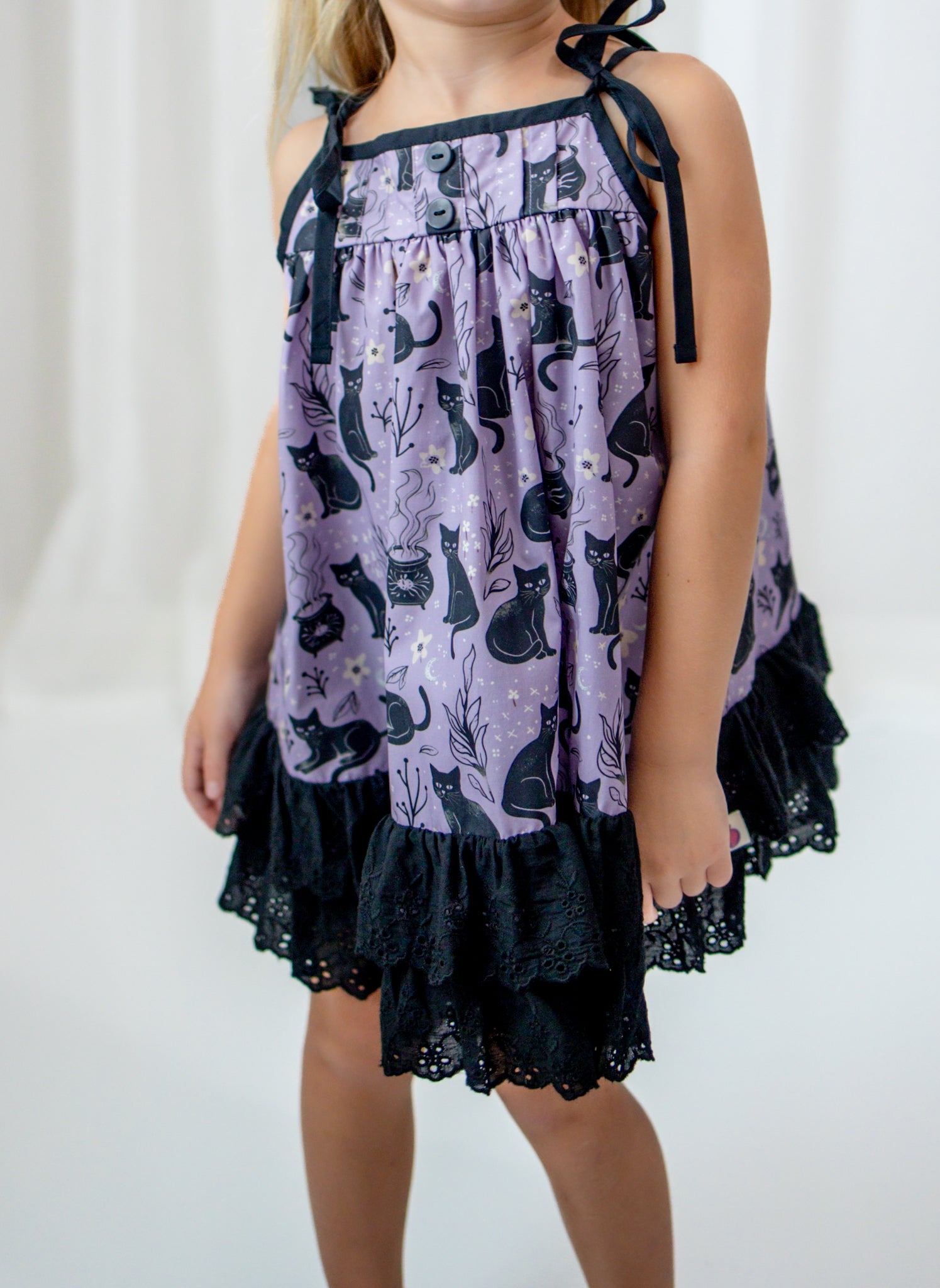 Sadie Dress - Mystic Meow