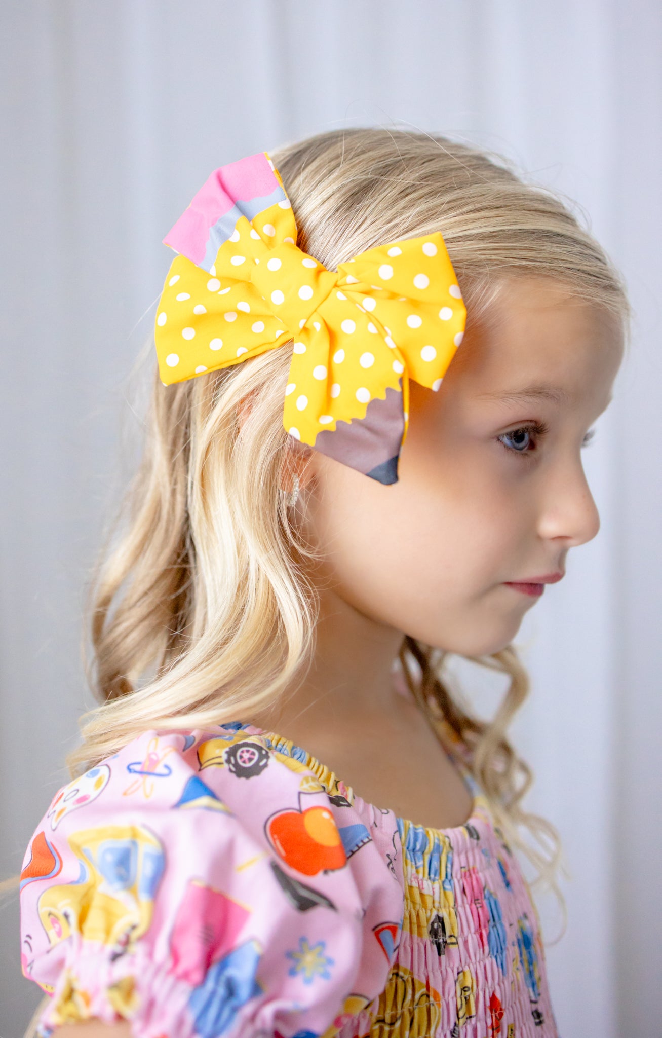 Sweet Scribble Hair Bow