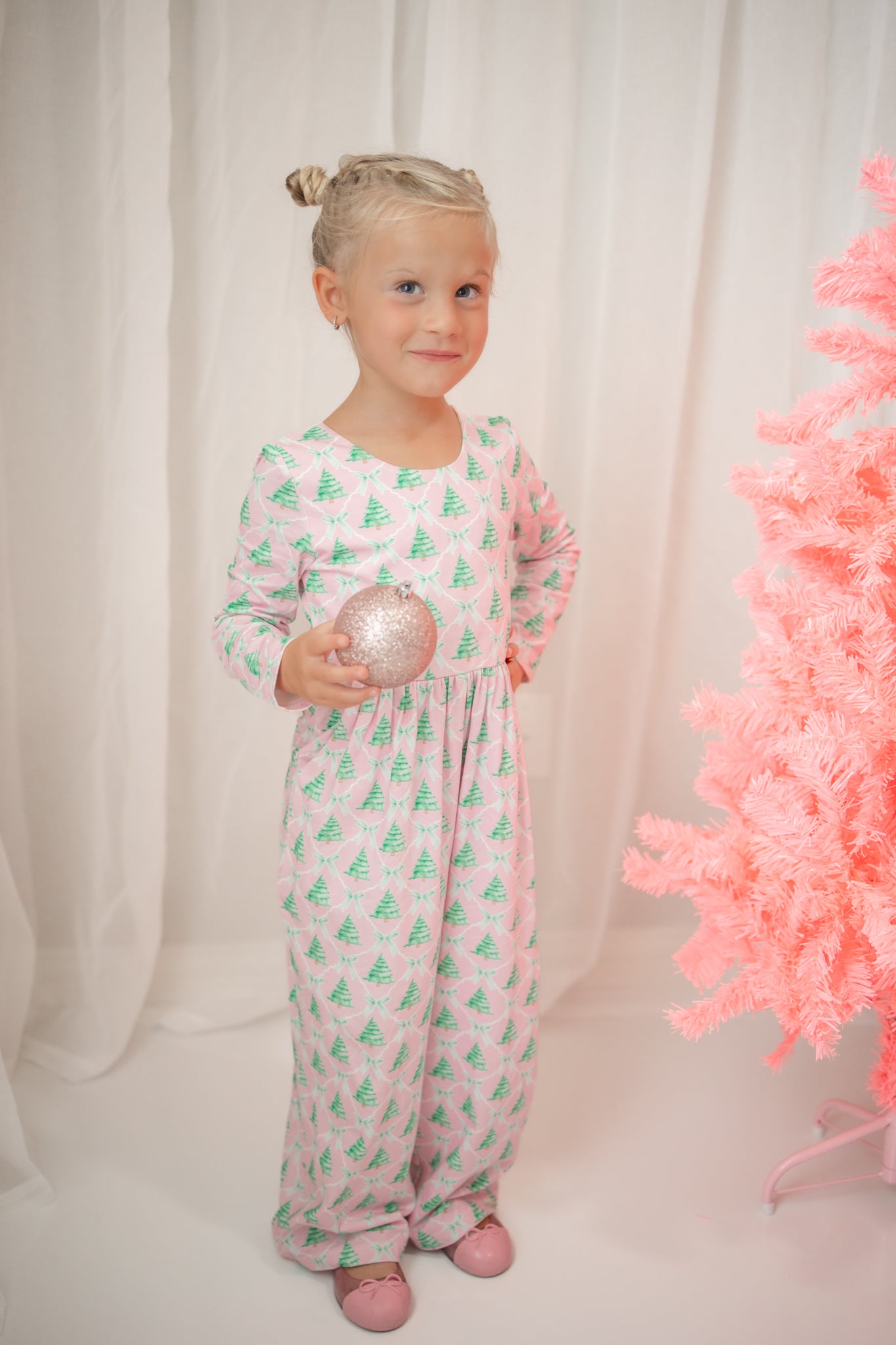 Ivy Romper - Frosted Pink Pines