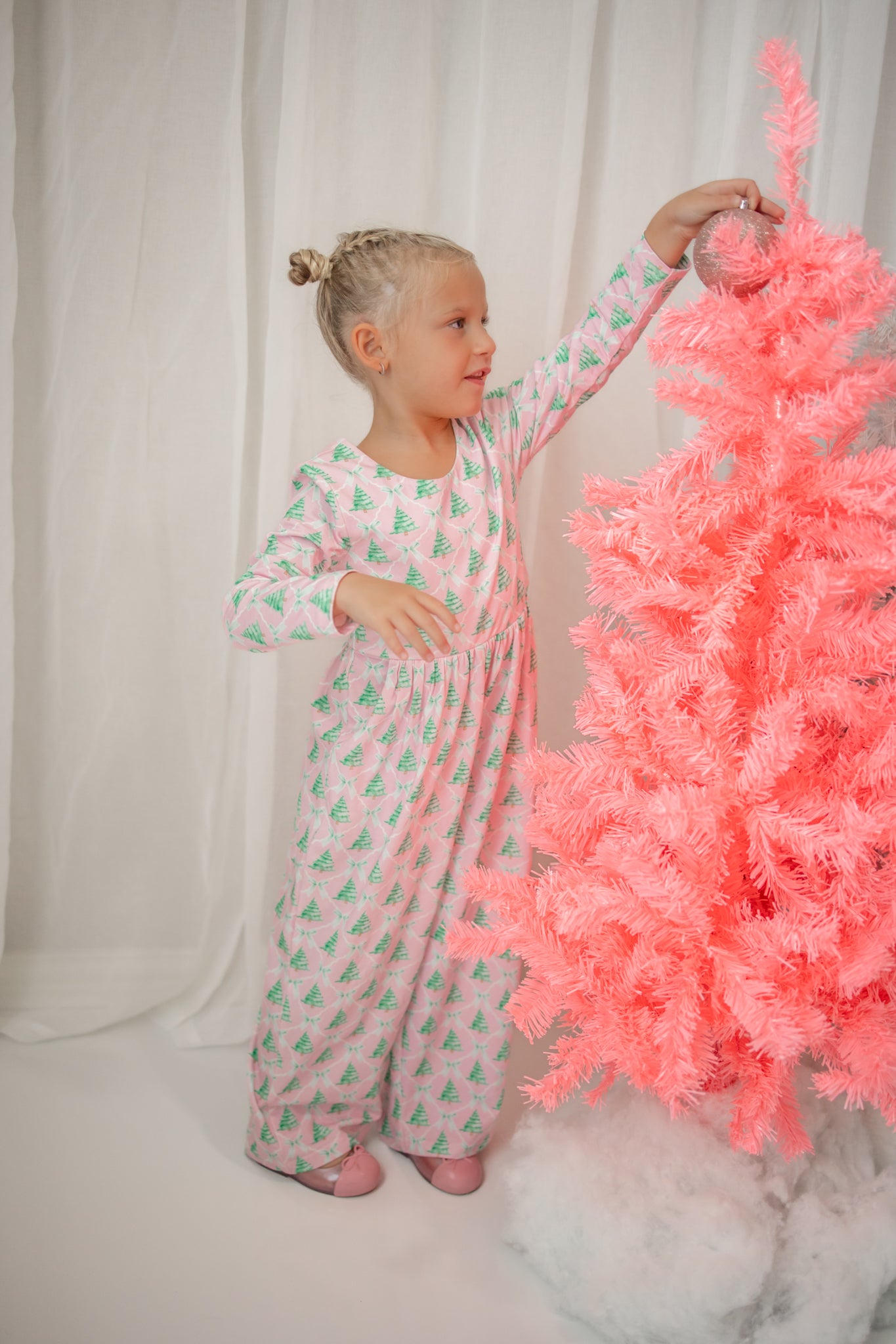 Ivy Romper - Frosted Pink Pines