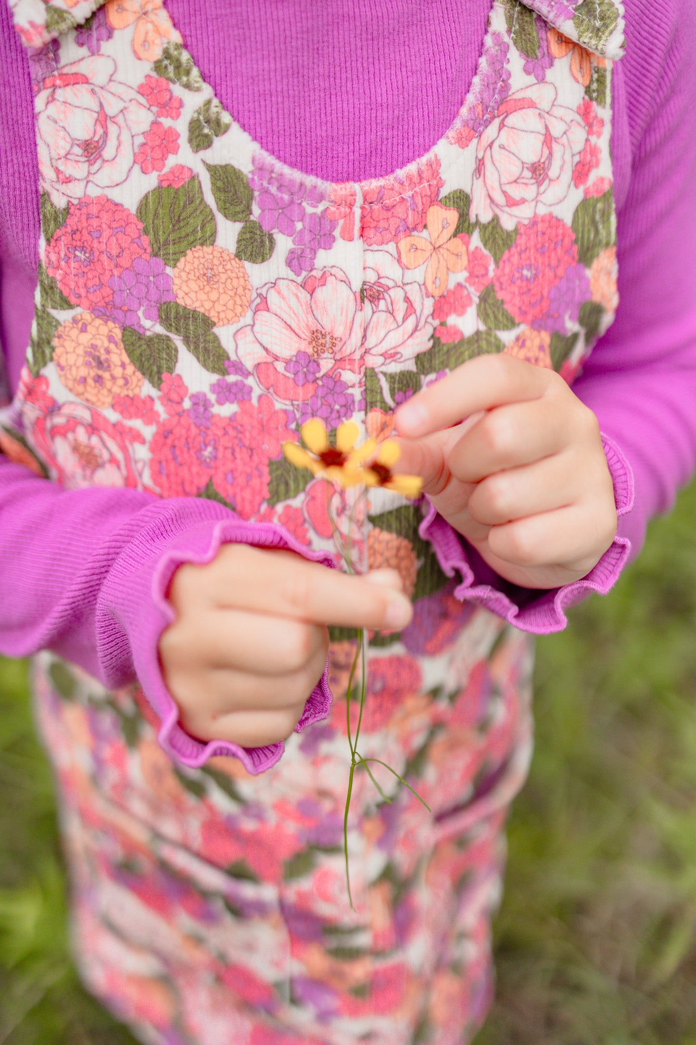 Parker Corduroy Jumper Set -Rustic Rose