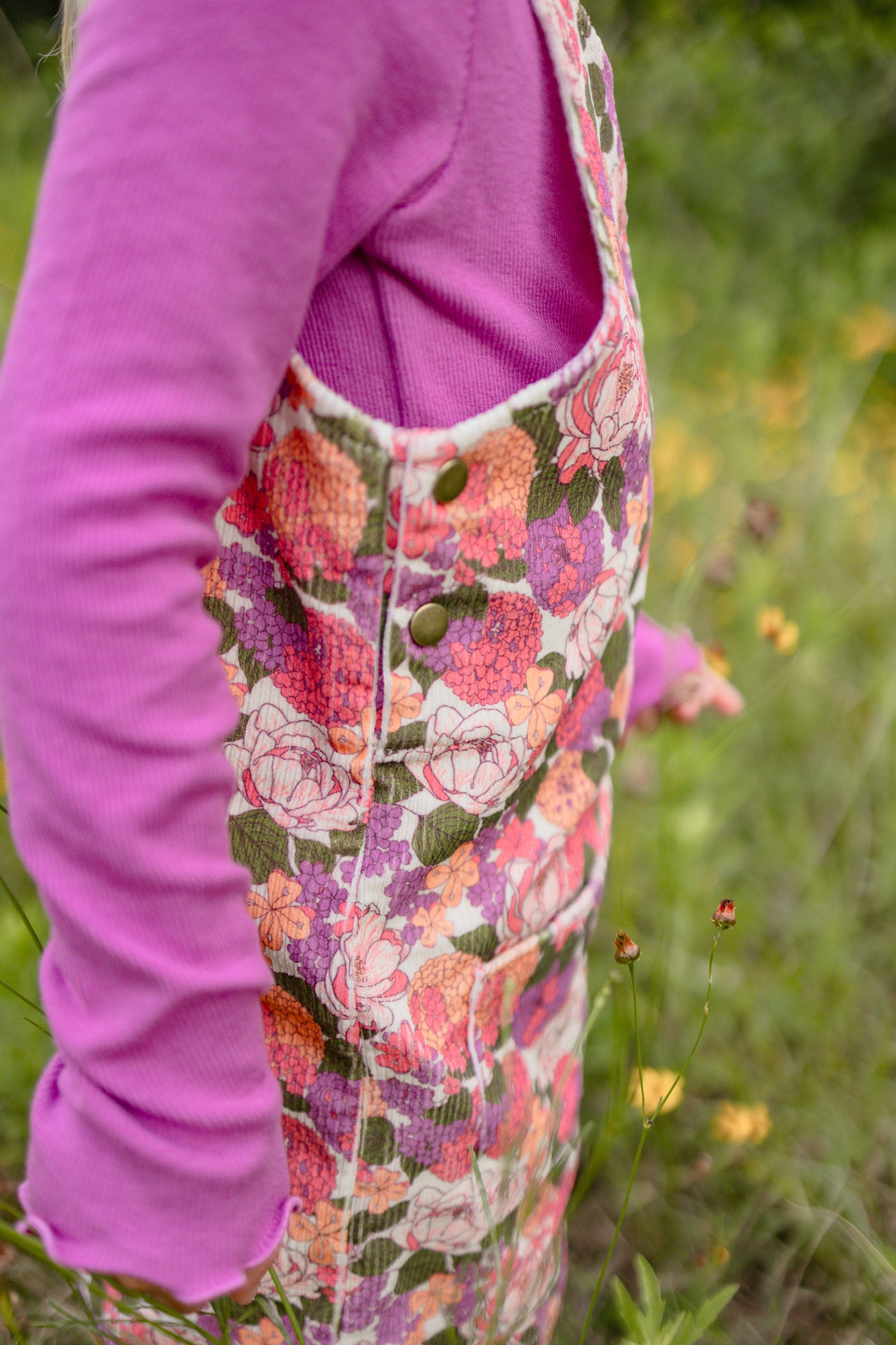 Parker Corduroy Jumper Set -Rustic Rose