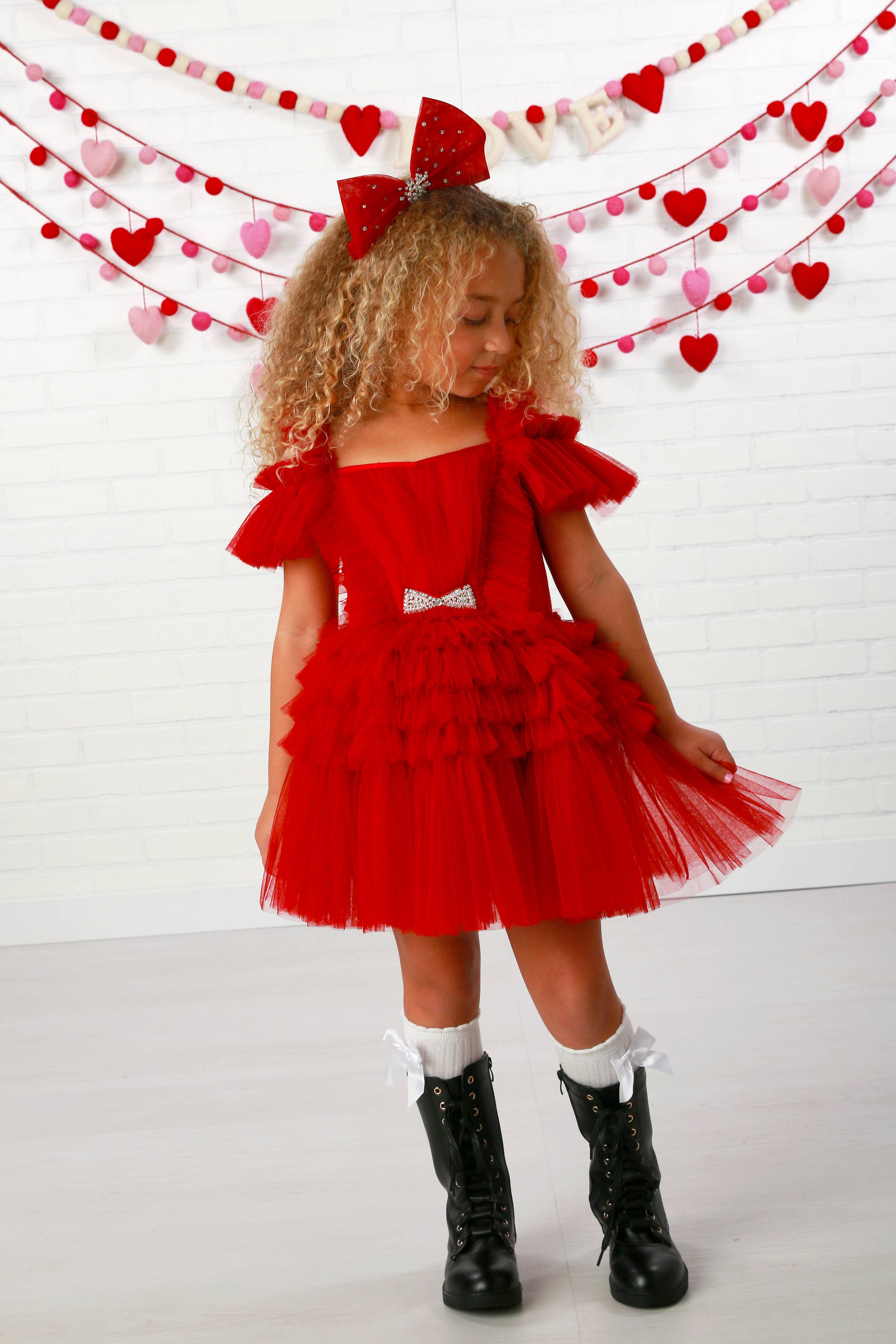 Ruby Red Tulle Dress
