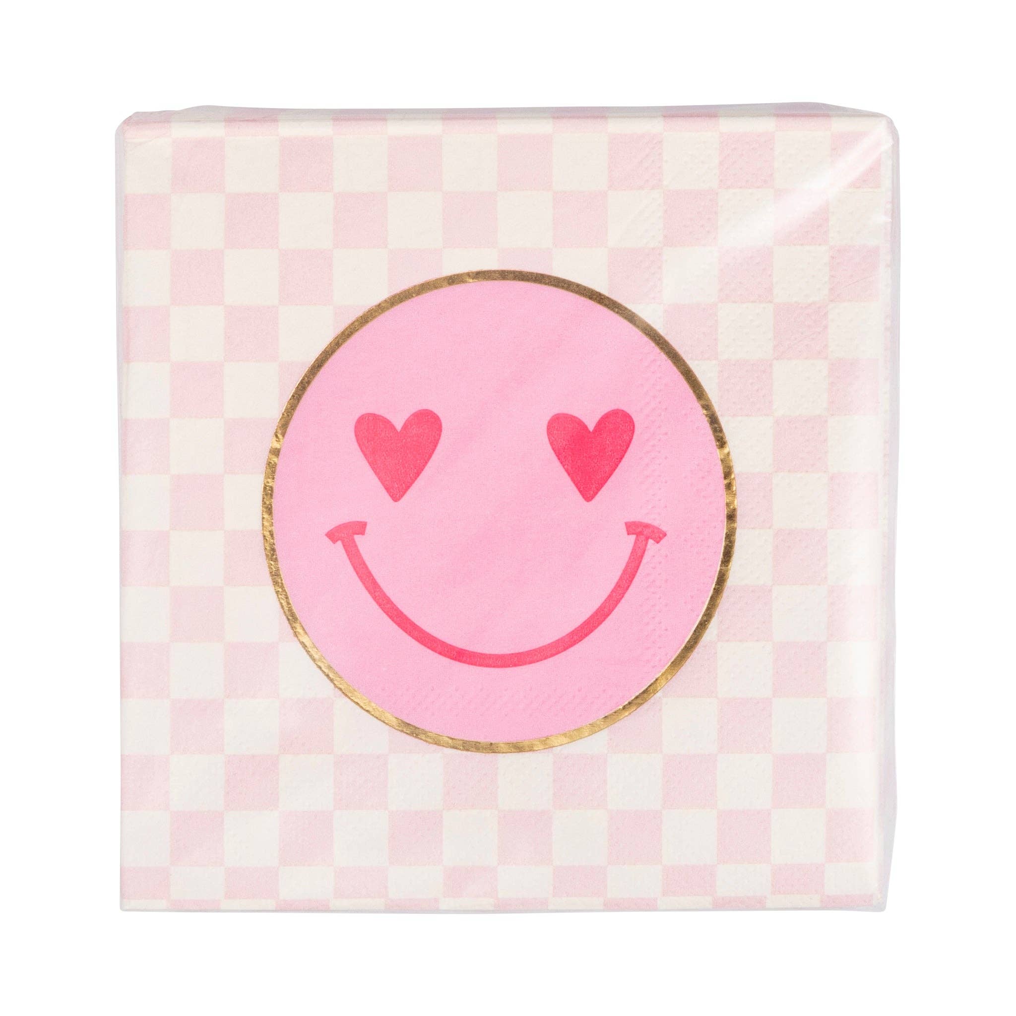 Foil Smiley Cocktail Napkin - 18 PK