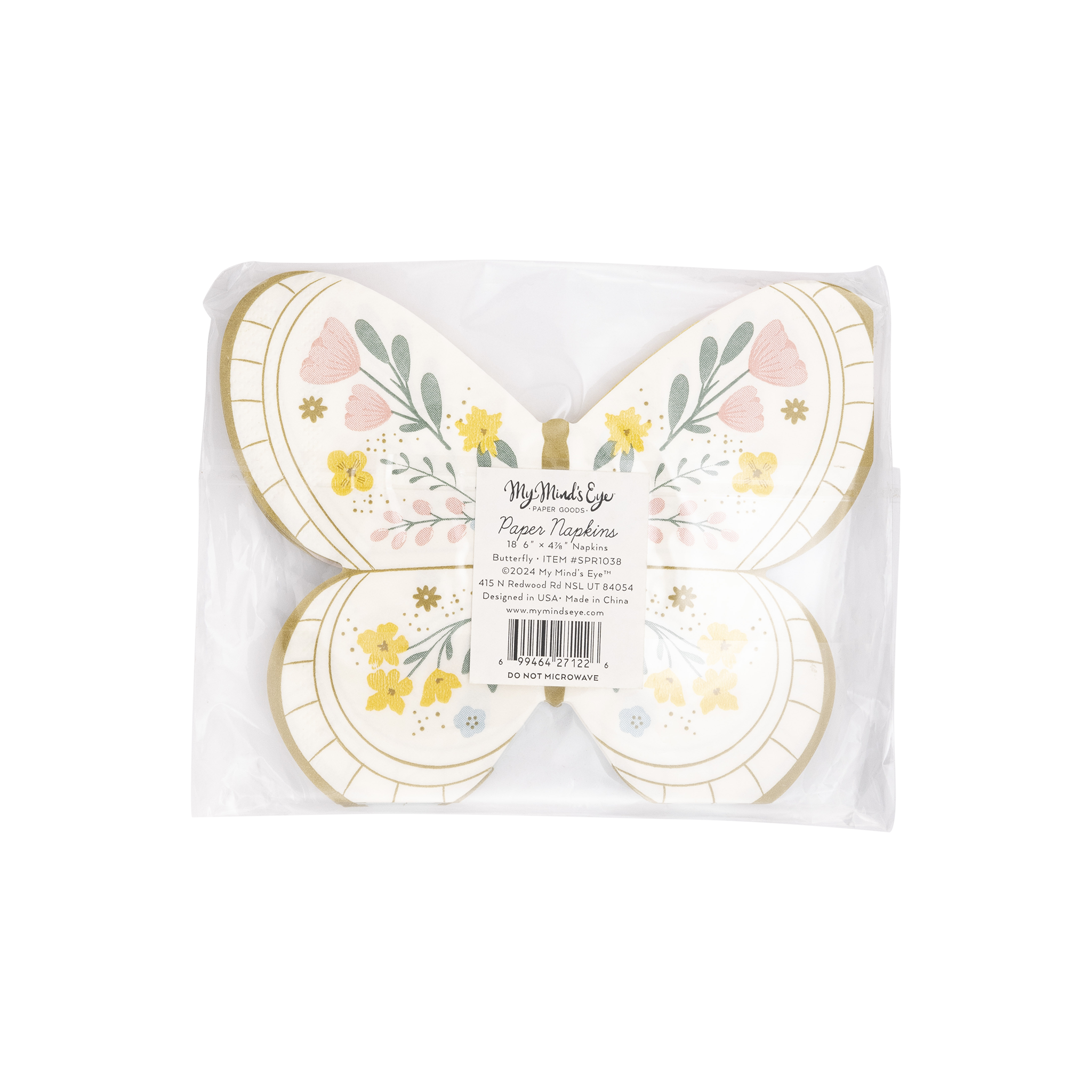 Butterfly Napkins - 18 PK