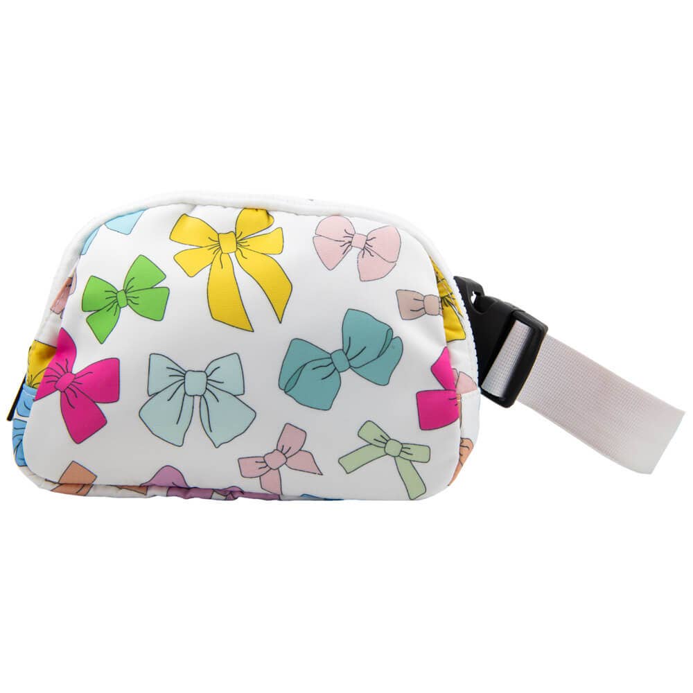 Multicolored Bows Coquette Belt Bag