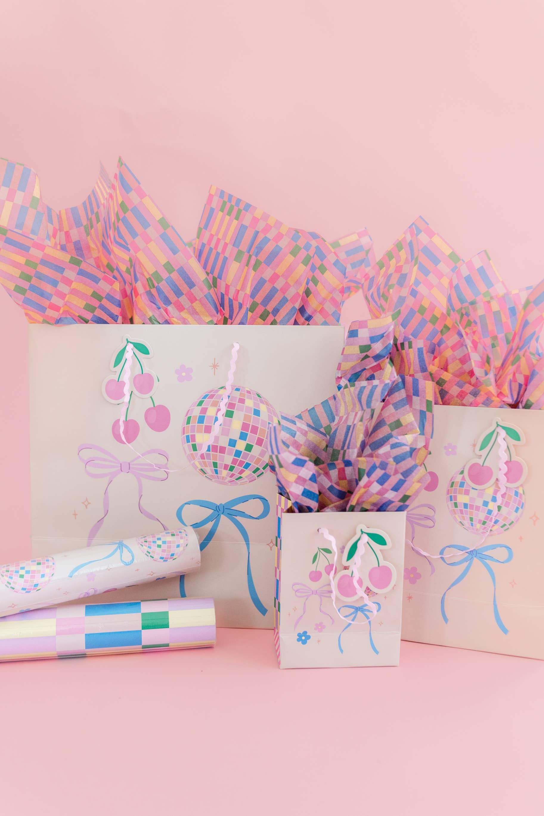 Bight Stripes Tissue Paper - 8 Sheets