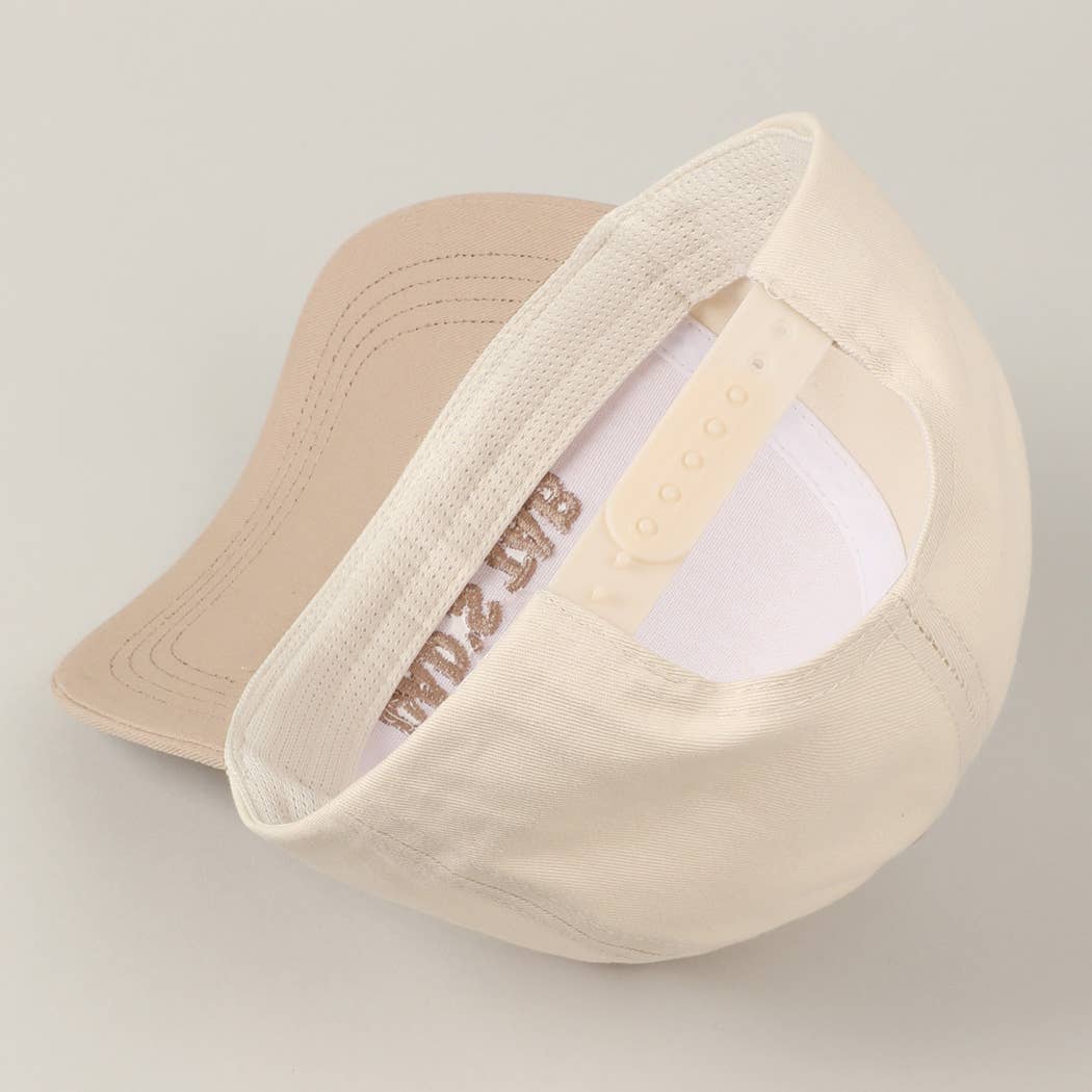Put It On My Dad's Tab Embroidery Two-Tone Hat: Pink / ONE SIZE