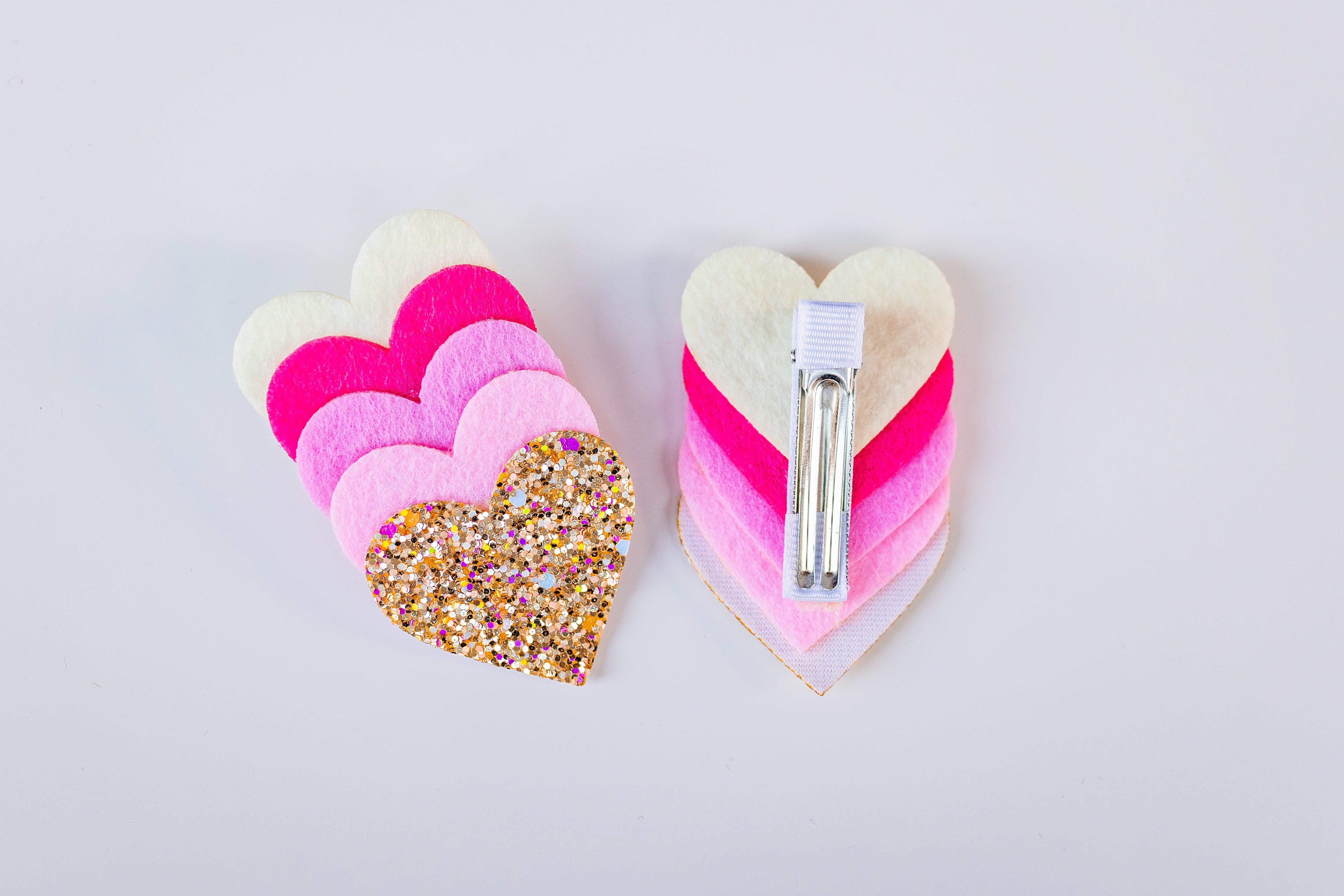 Heart of Gold Hair Clip Set