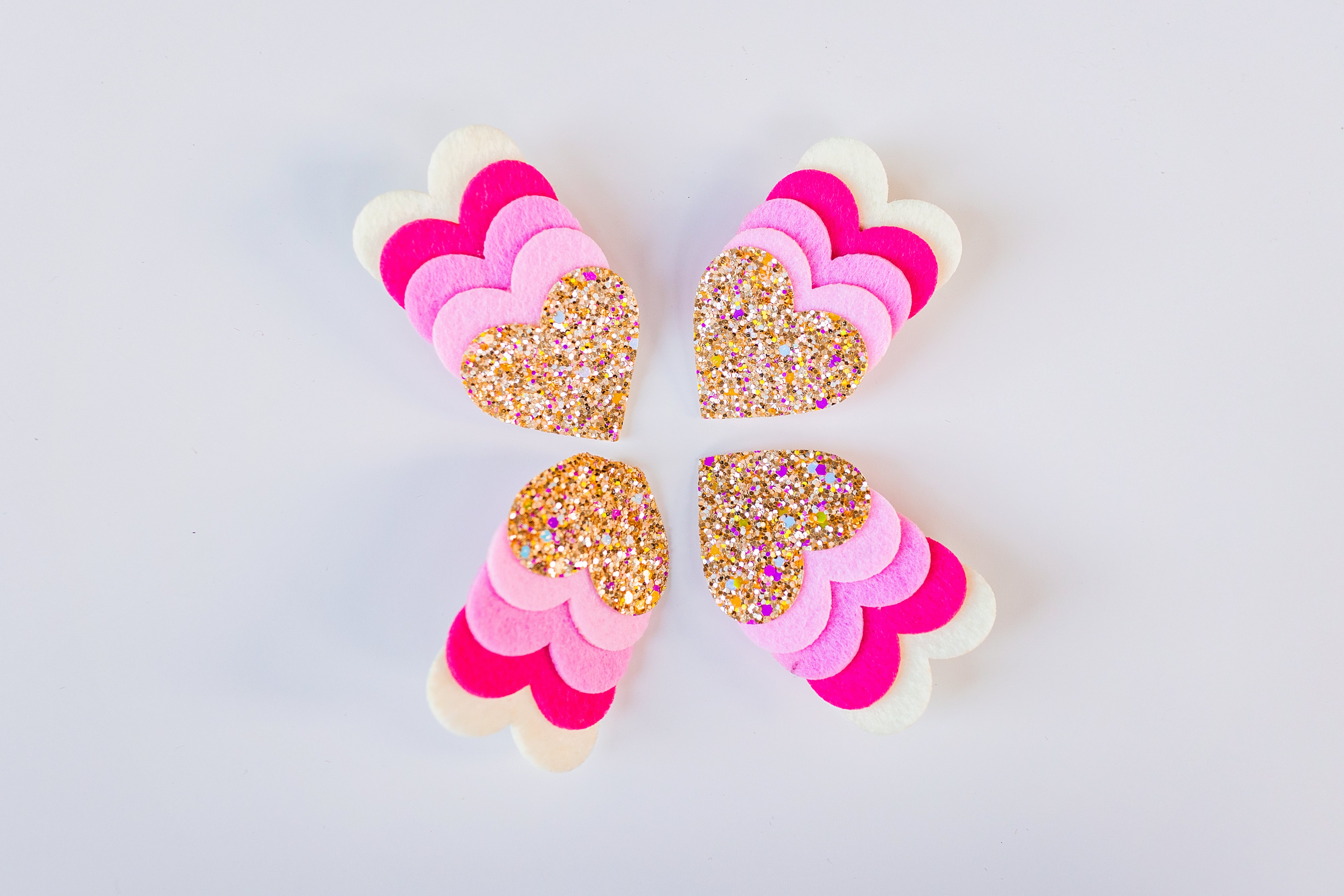 Heart of Gold Hair Clip Set