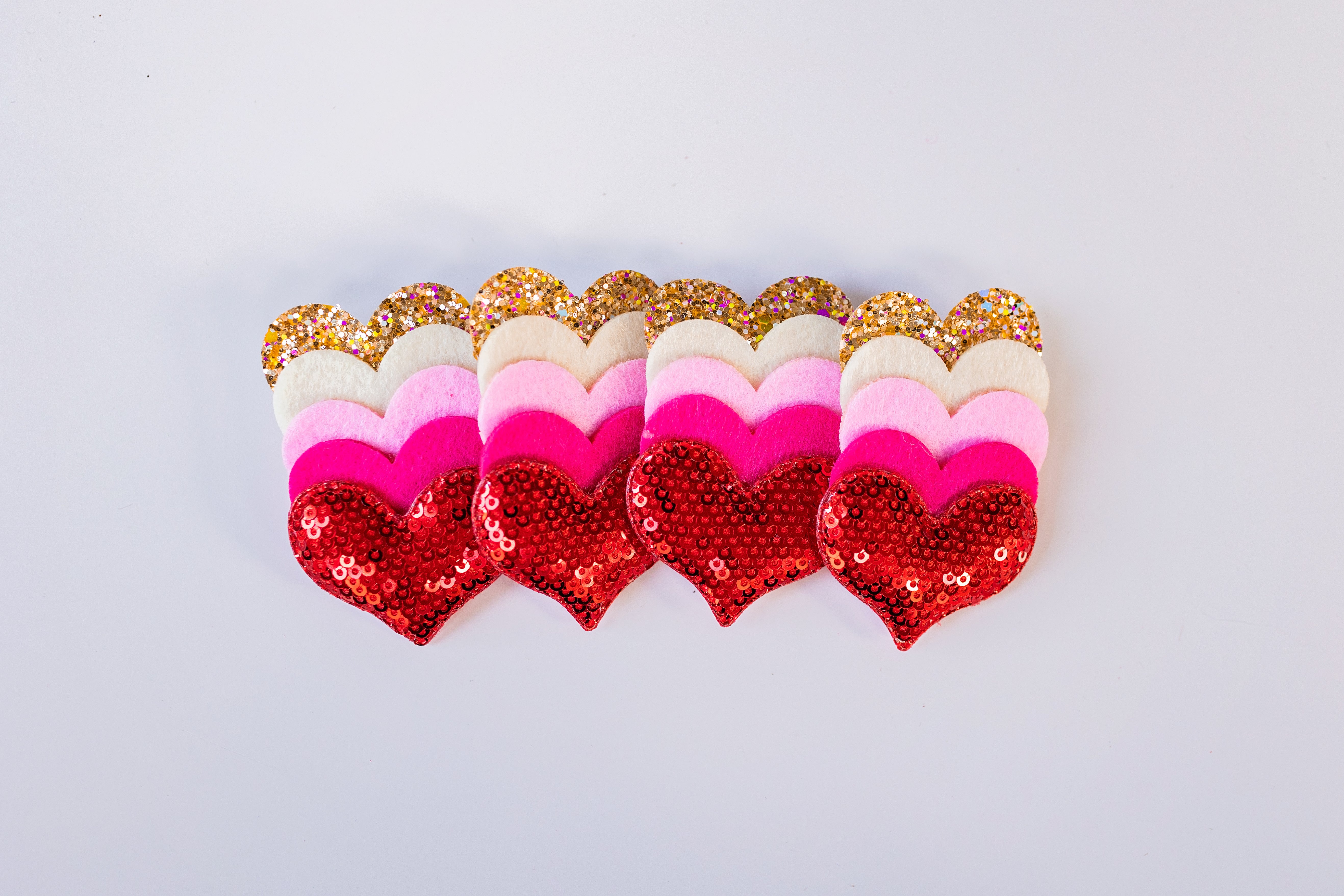 Heart of Gold Hair Clip Set