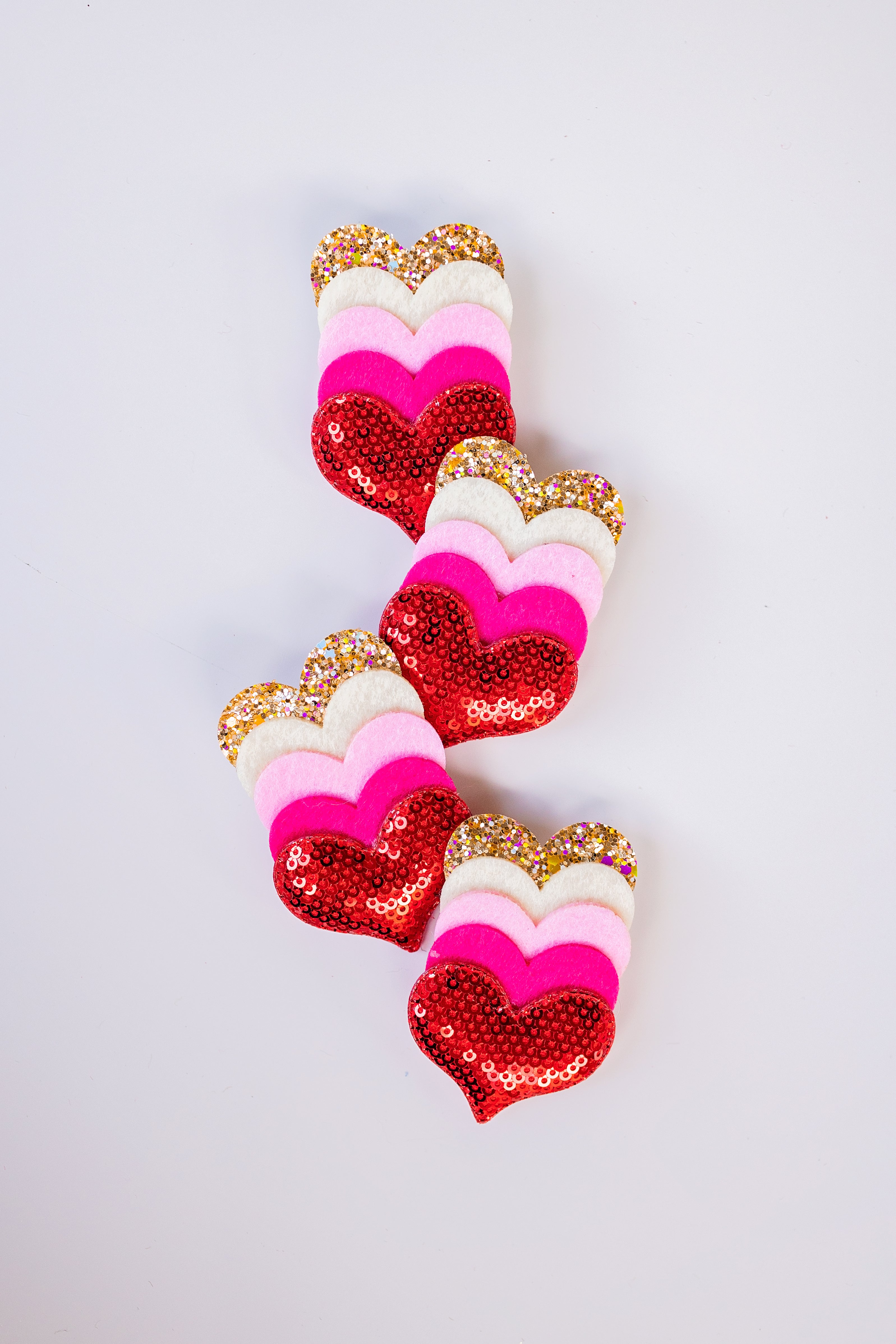 Heart of Gold Hair Clip Set