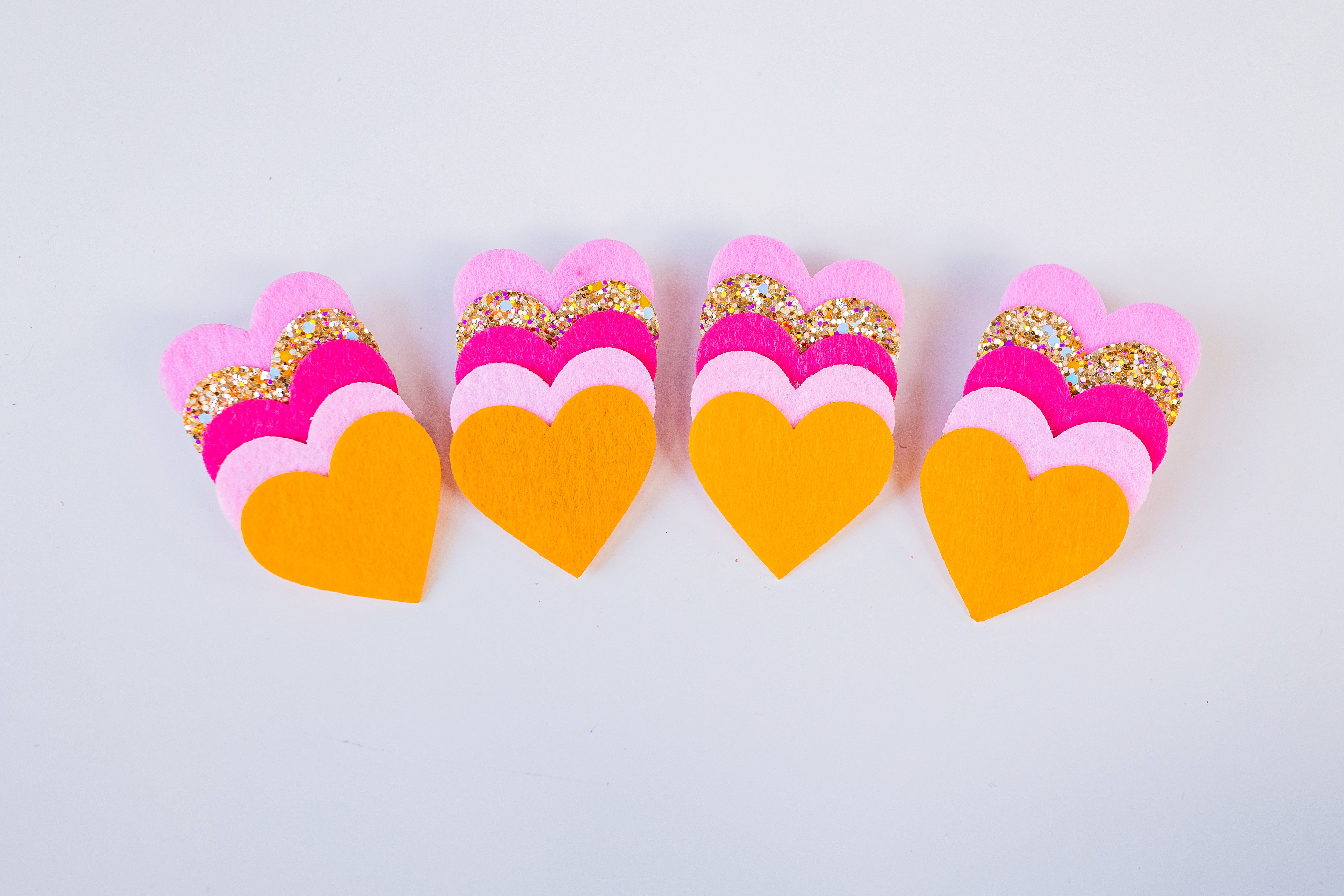 Heart of Gold Hair Clip Set