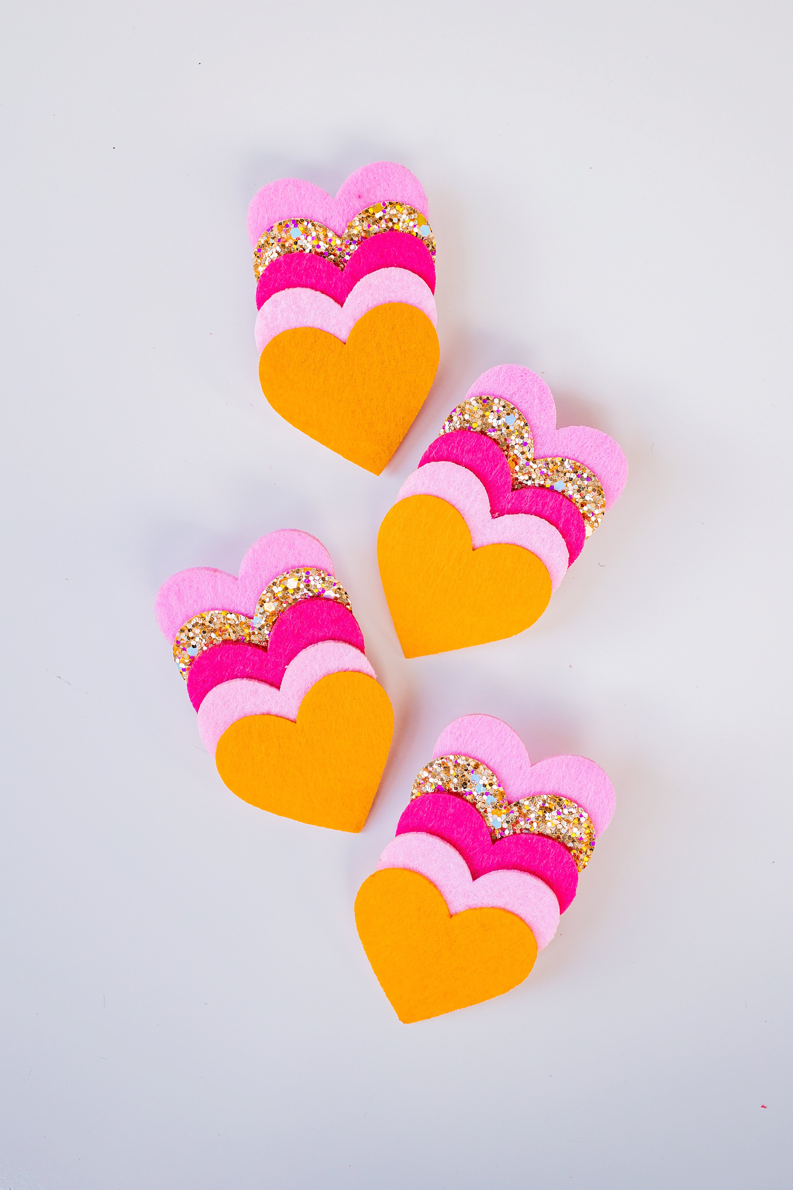 Heart of Gold Hair Clip Set