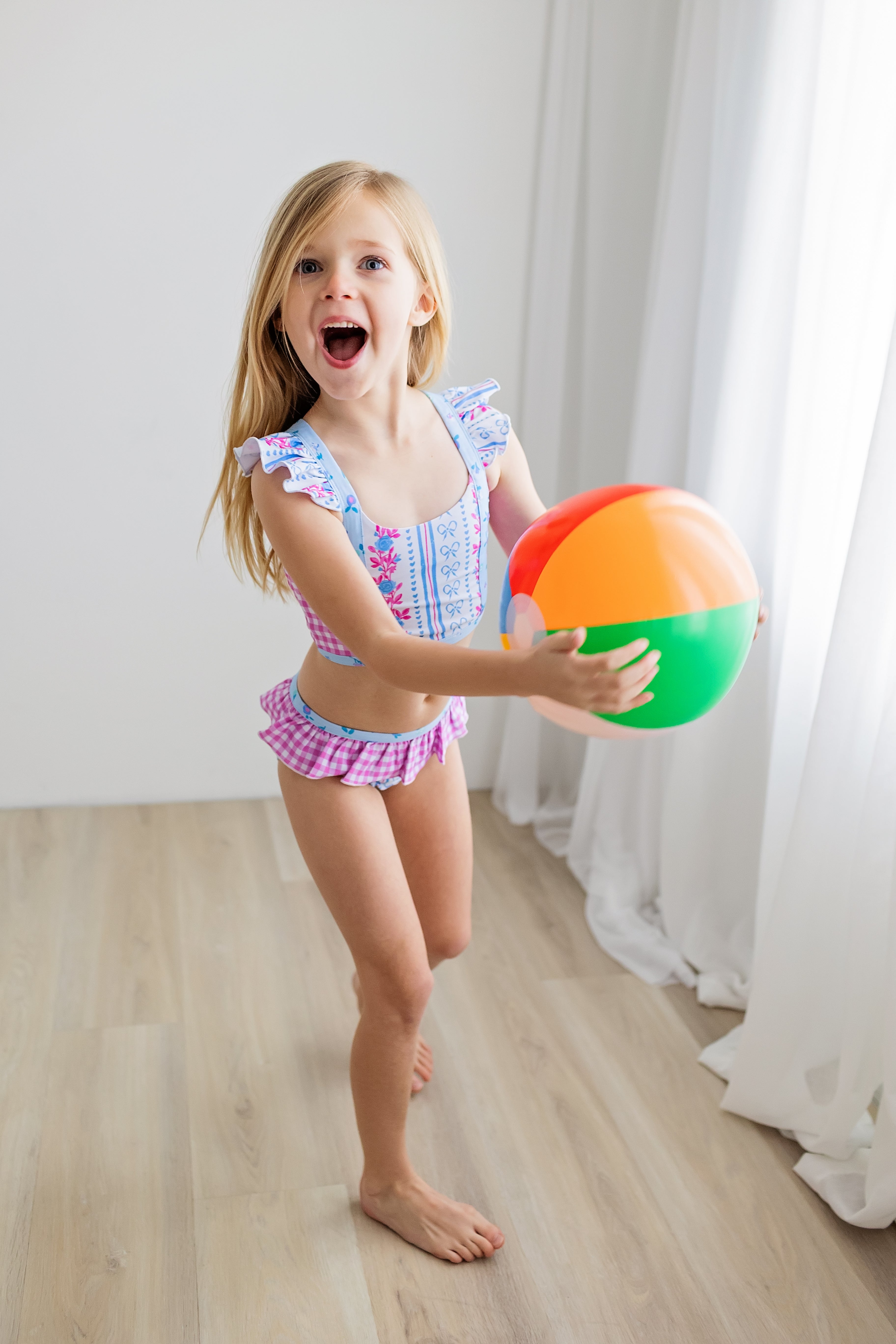 Nora Swimsuit - Rosé Ribbon Luxe