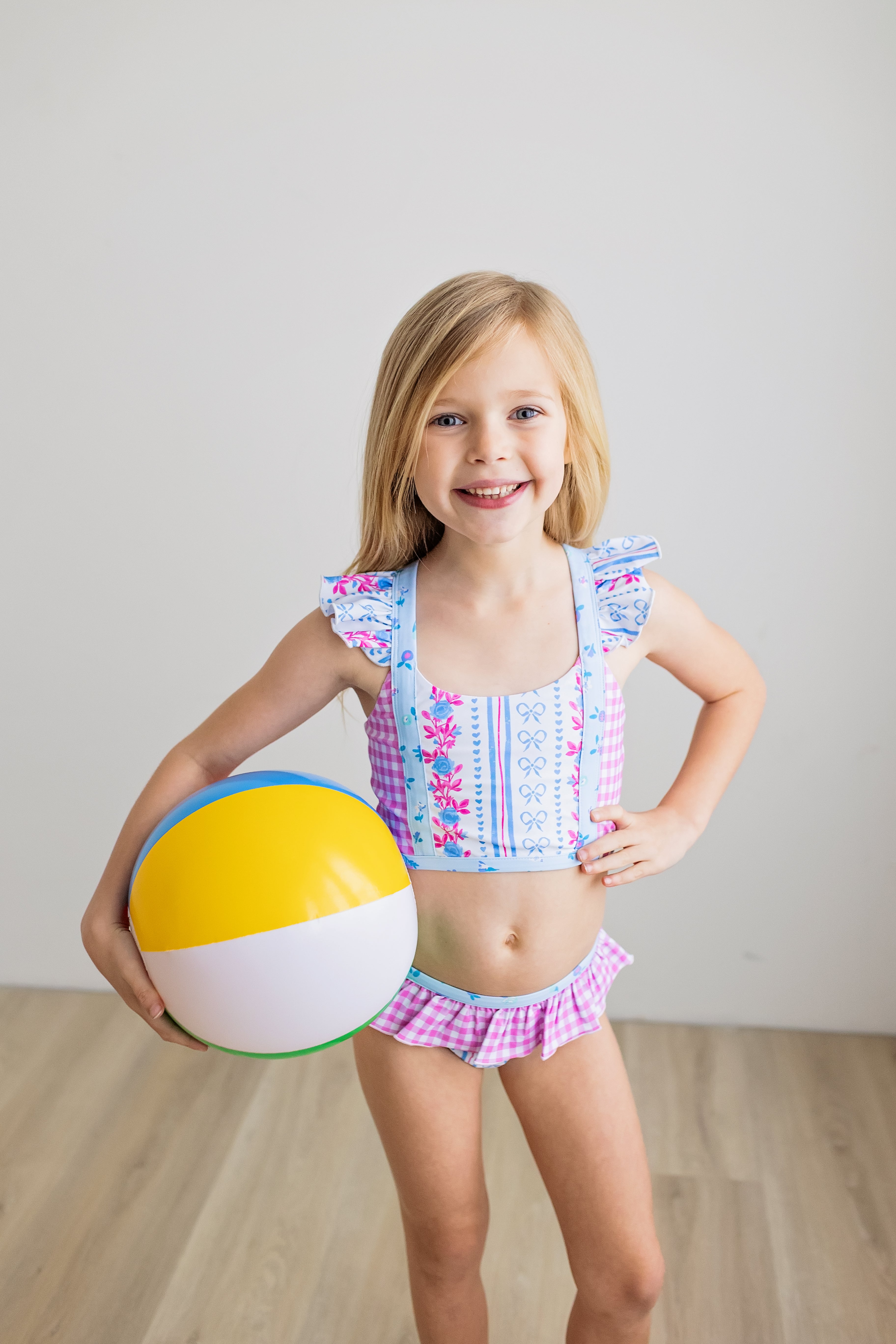 Nora Swimsuit - Rosé Ribbon Luxe