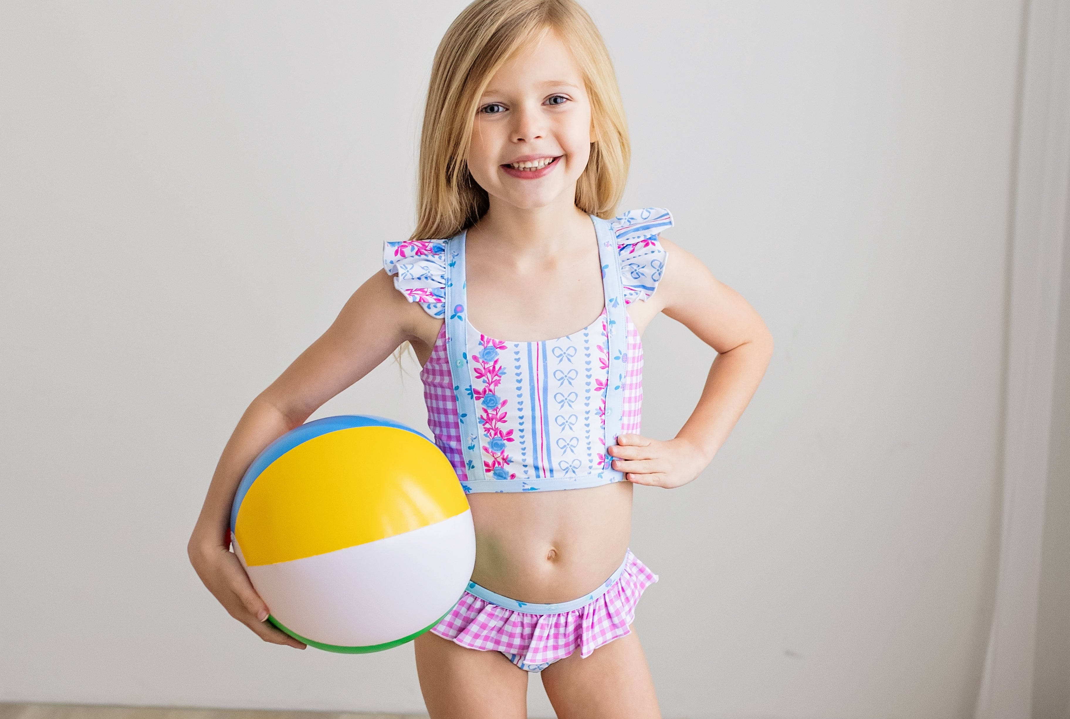 Nora Swimsuit - Rosé Ribbon Luxe