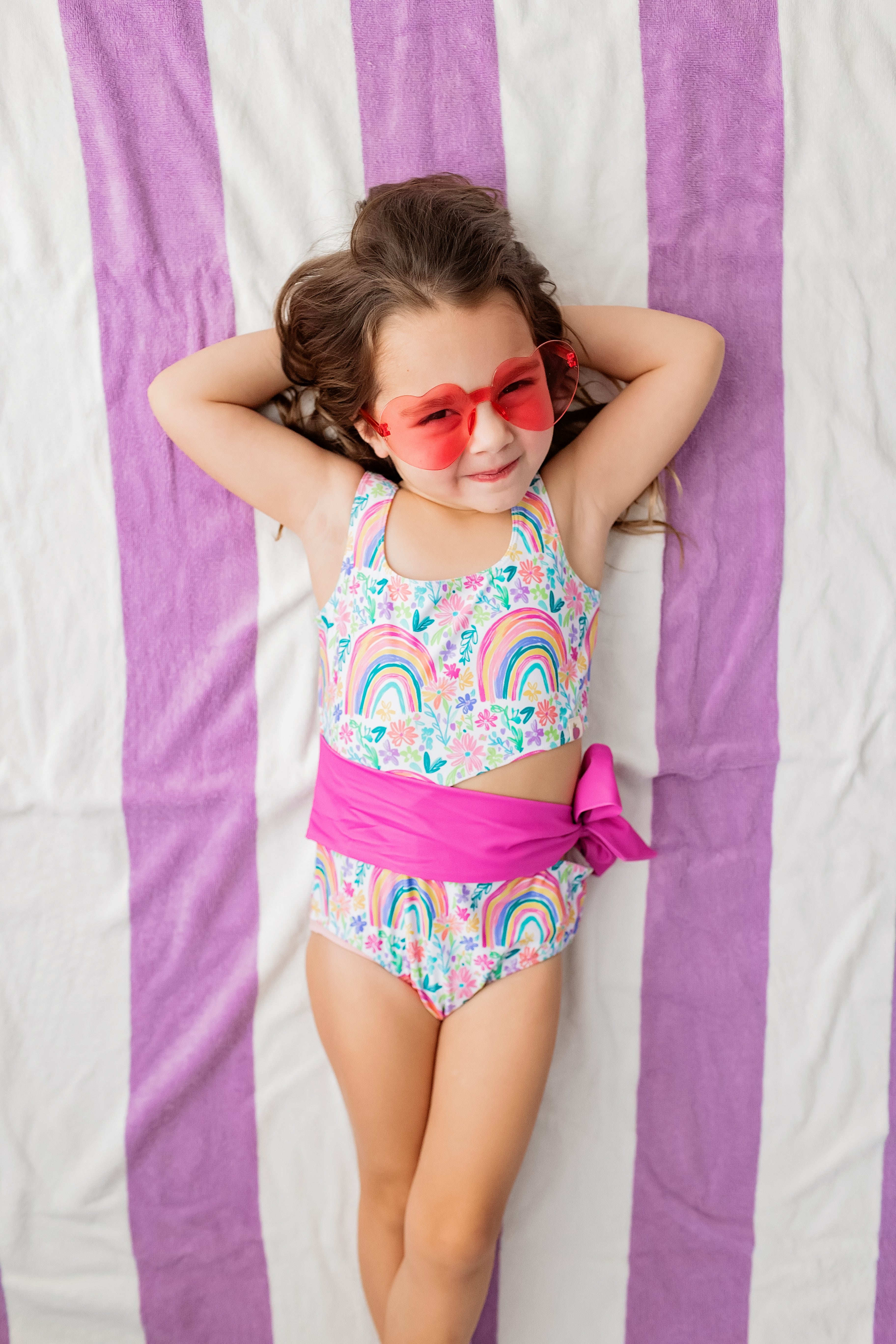 Reese Swimsuit - Rainbow Garden Party