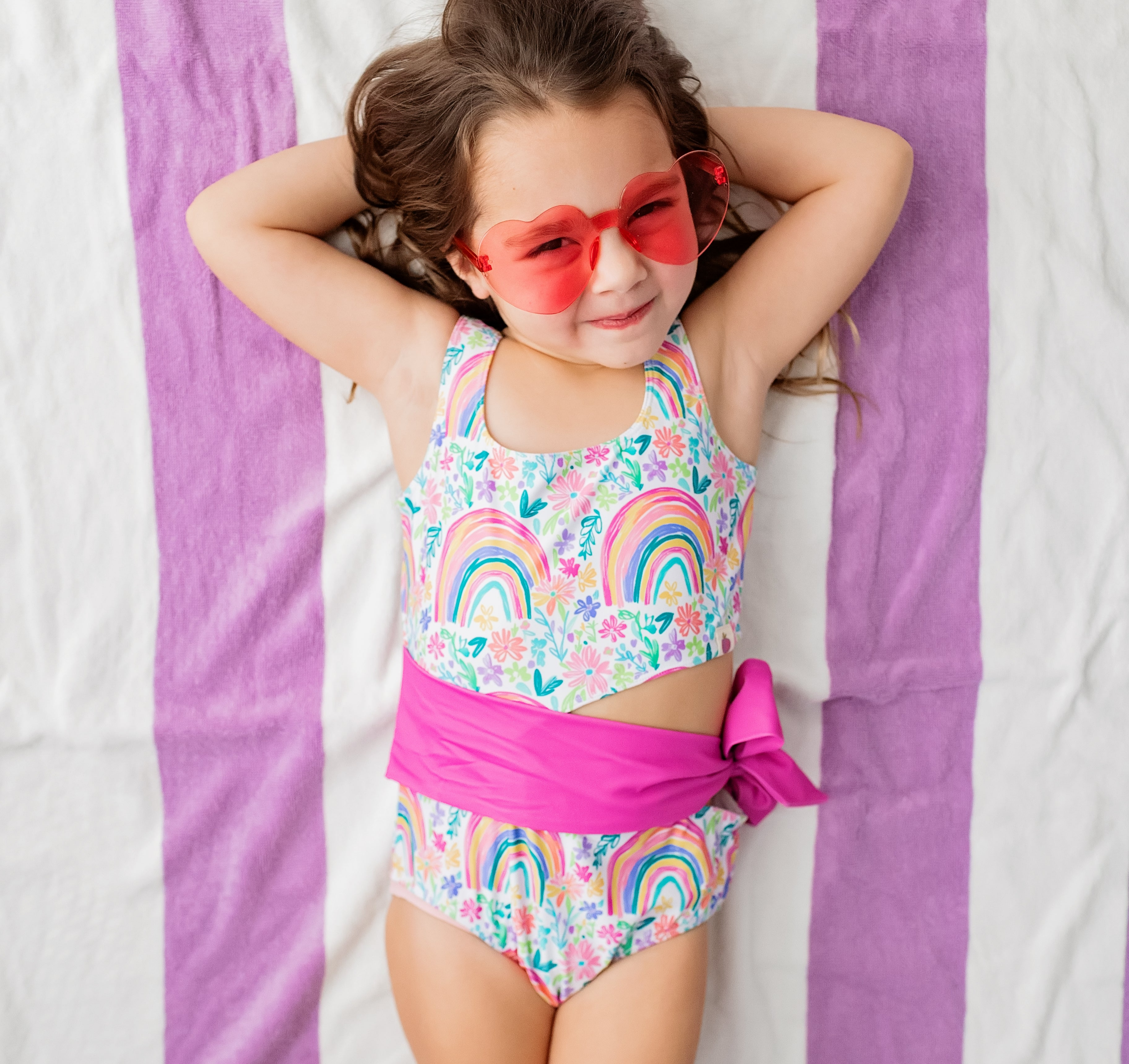 Reese Swimsuit - Rainbow Garden Party