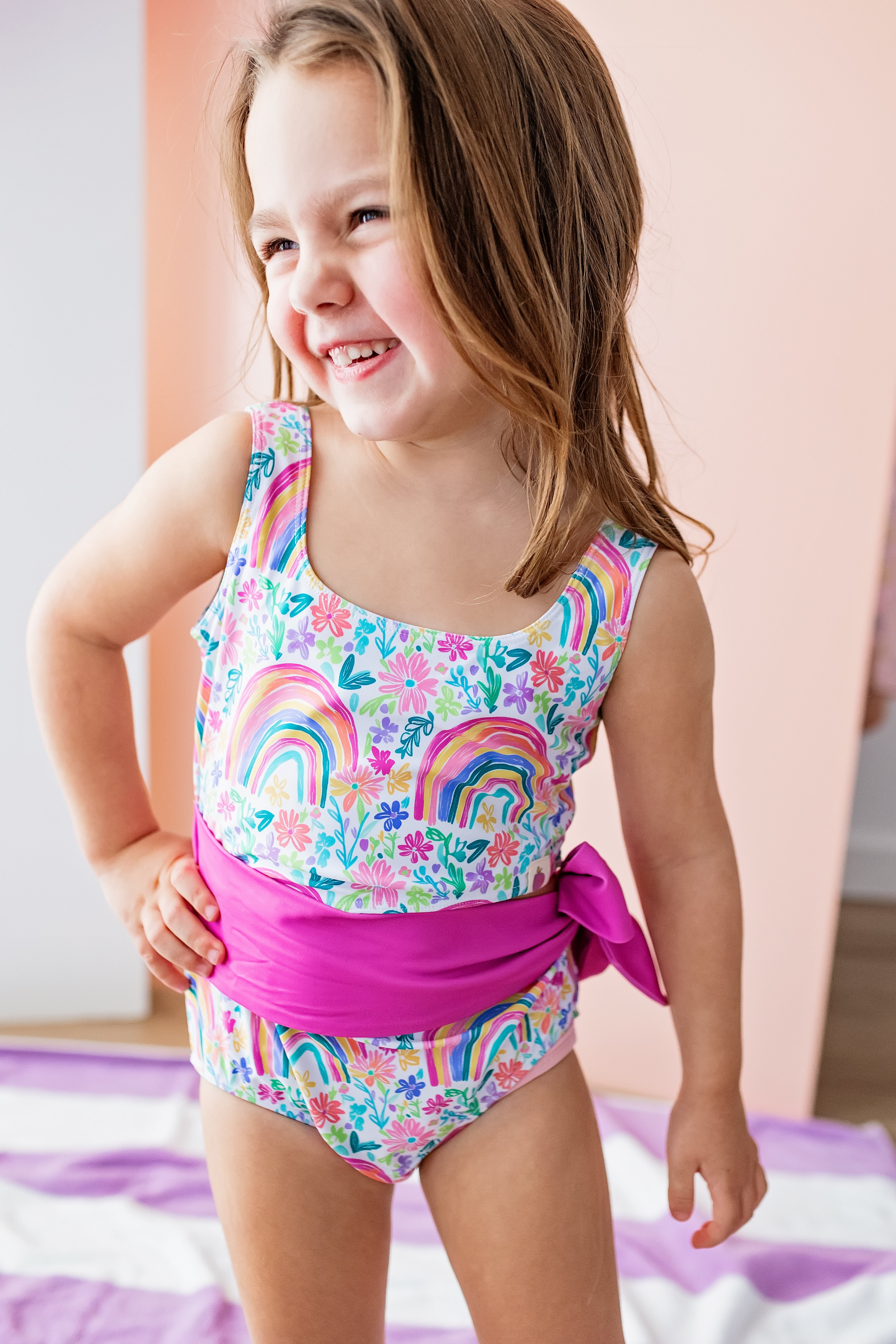 Reese Swimsuit - Rainbow Garden Party