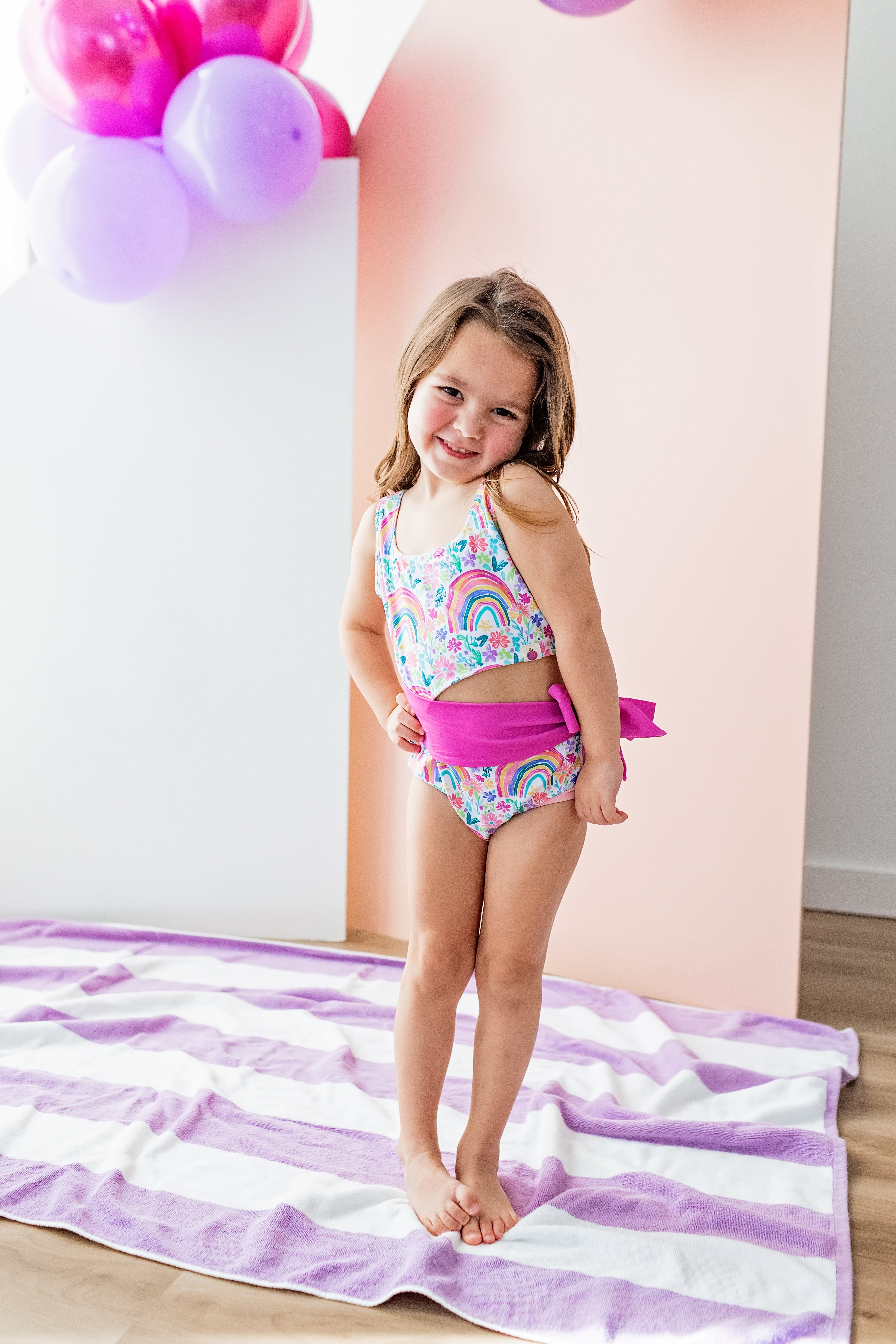 Reese Swimsuit - Rainbow Garden Party