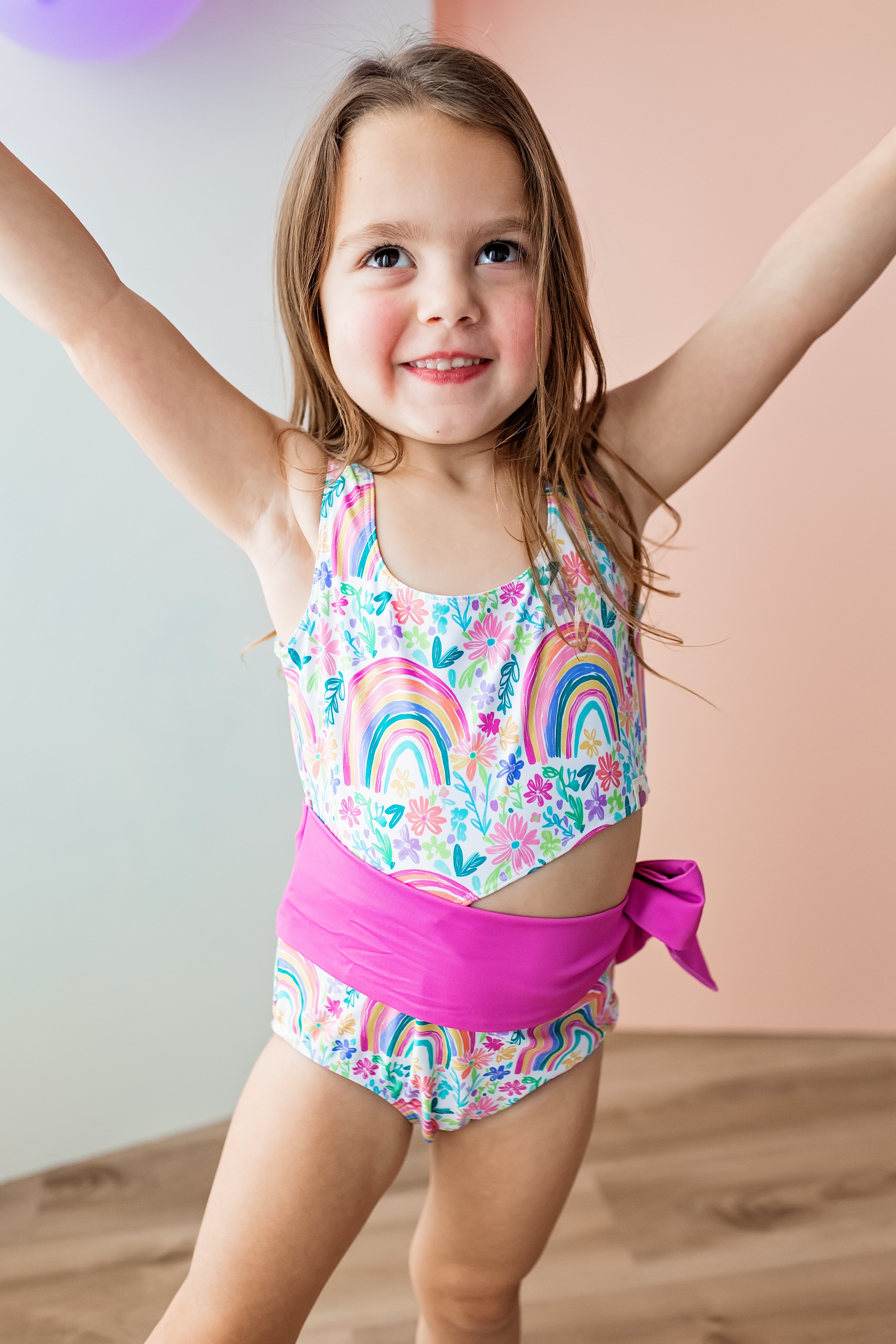 Reese Swimsuit - Rainbow Garden Party
