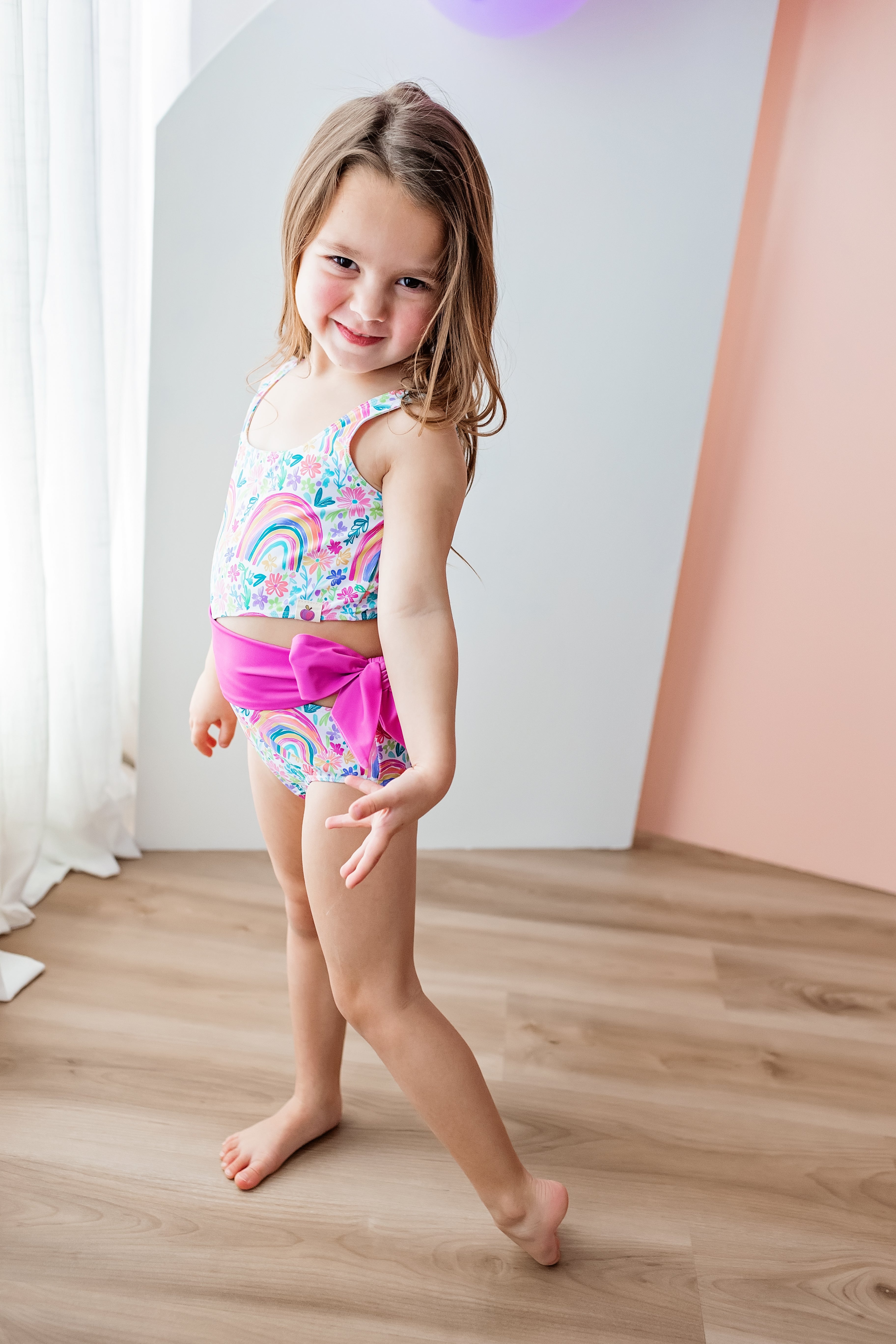 Reese Swimsuit - Rainbow Garden Party