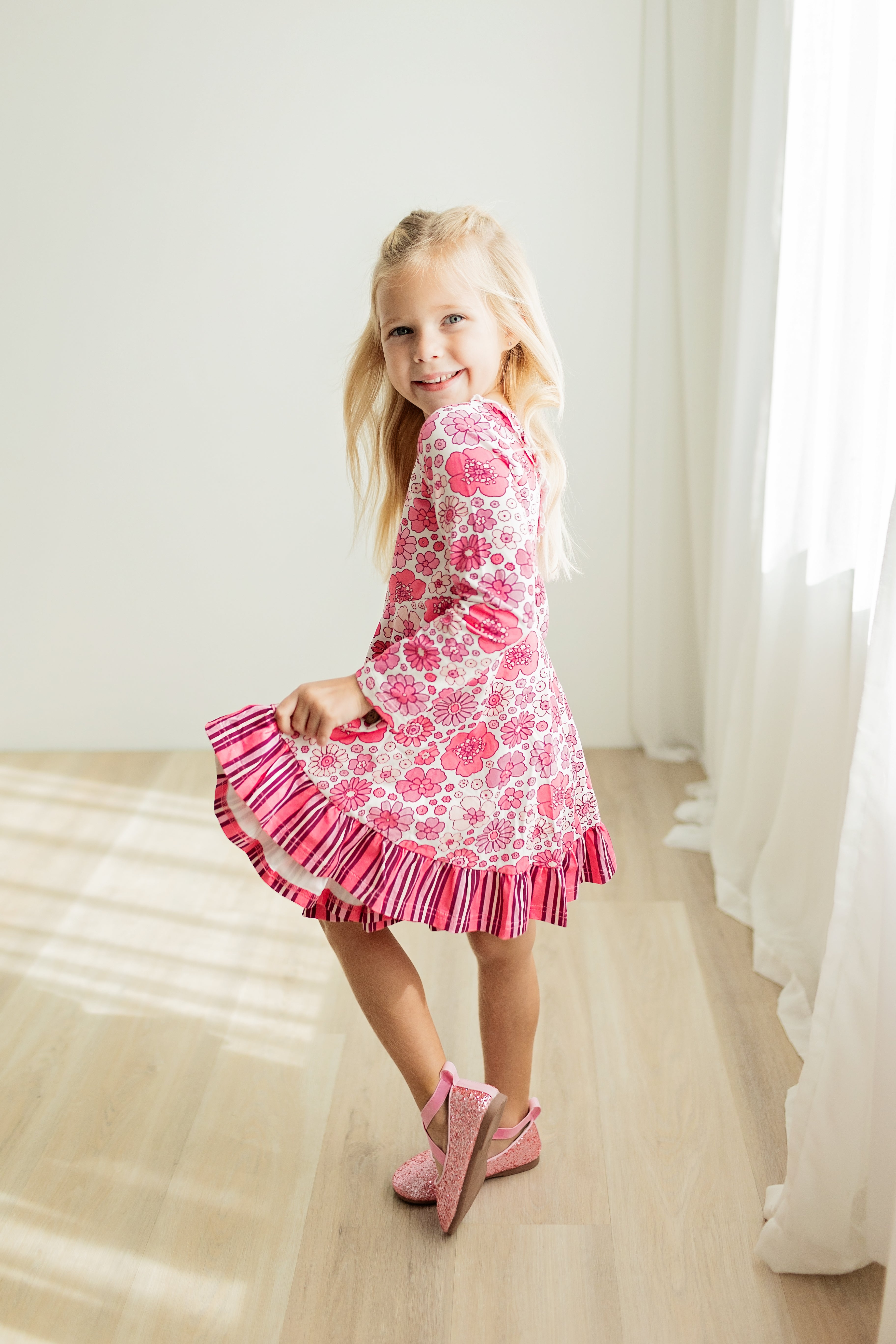Elara Knit Dress - Blossoms & Bliss