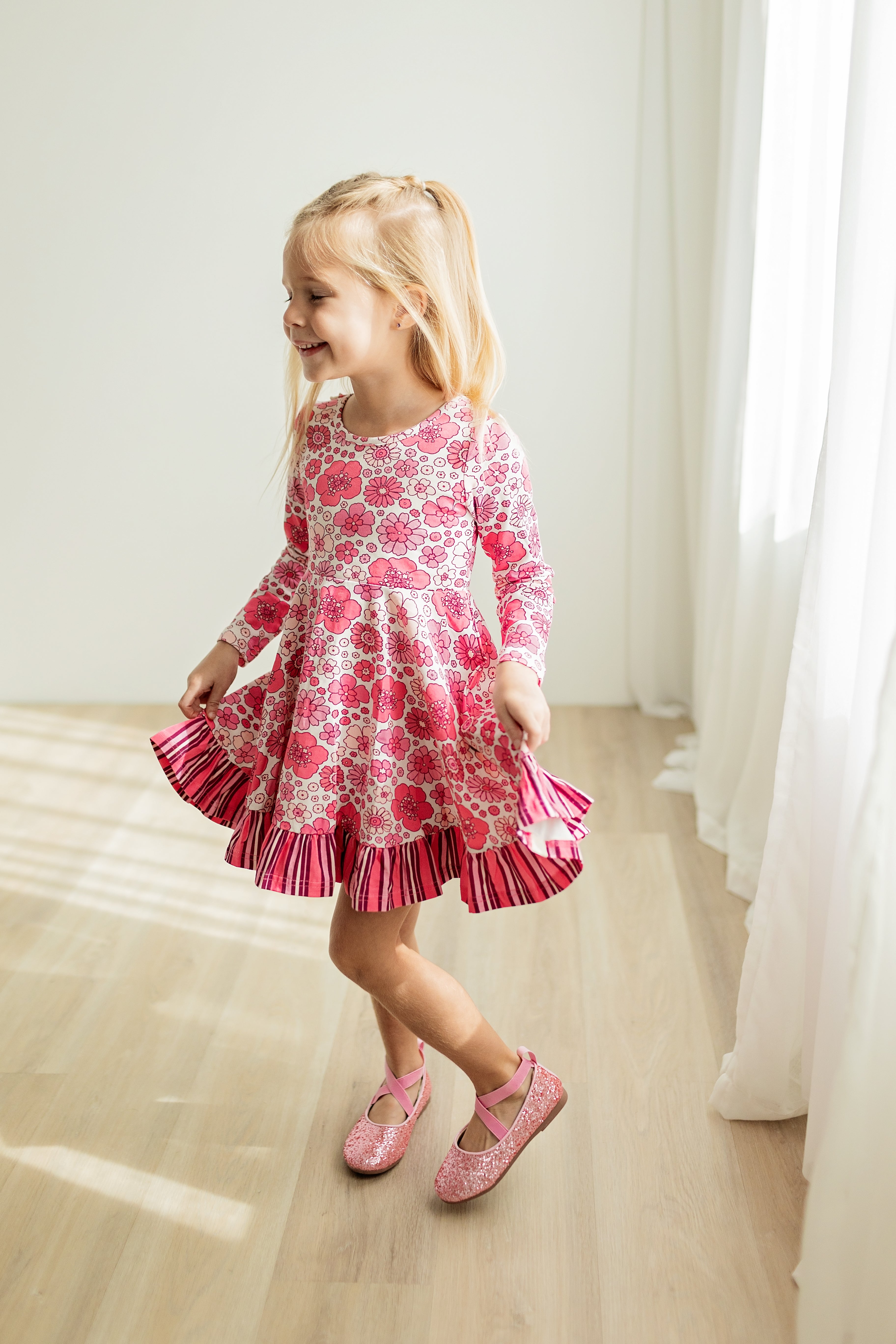 Elara Knit Dress - Blossoms & Bliss
