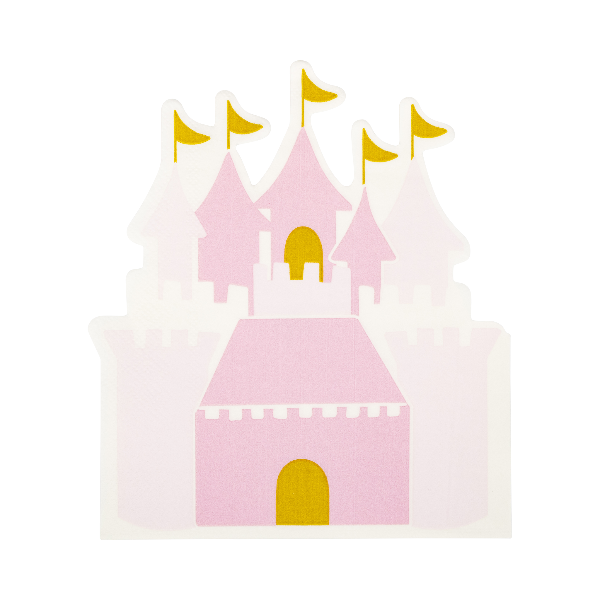 Princess Castle Shaped Napkin - 18 PK