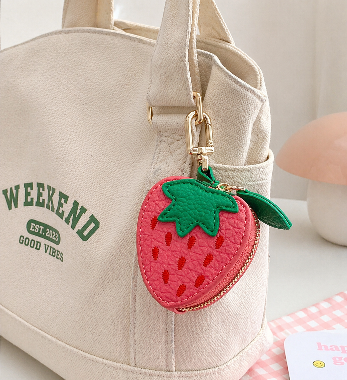 Strawberry Bag Charm