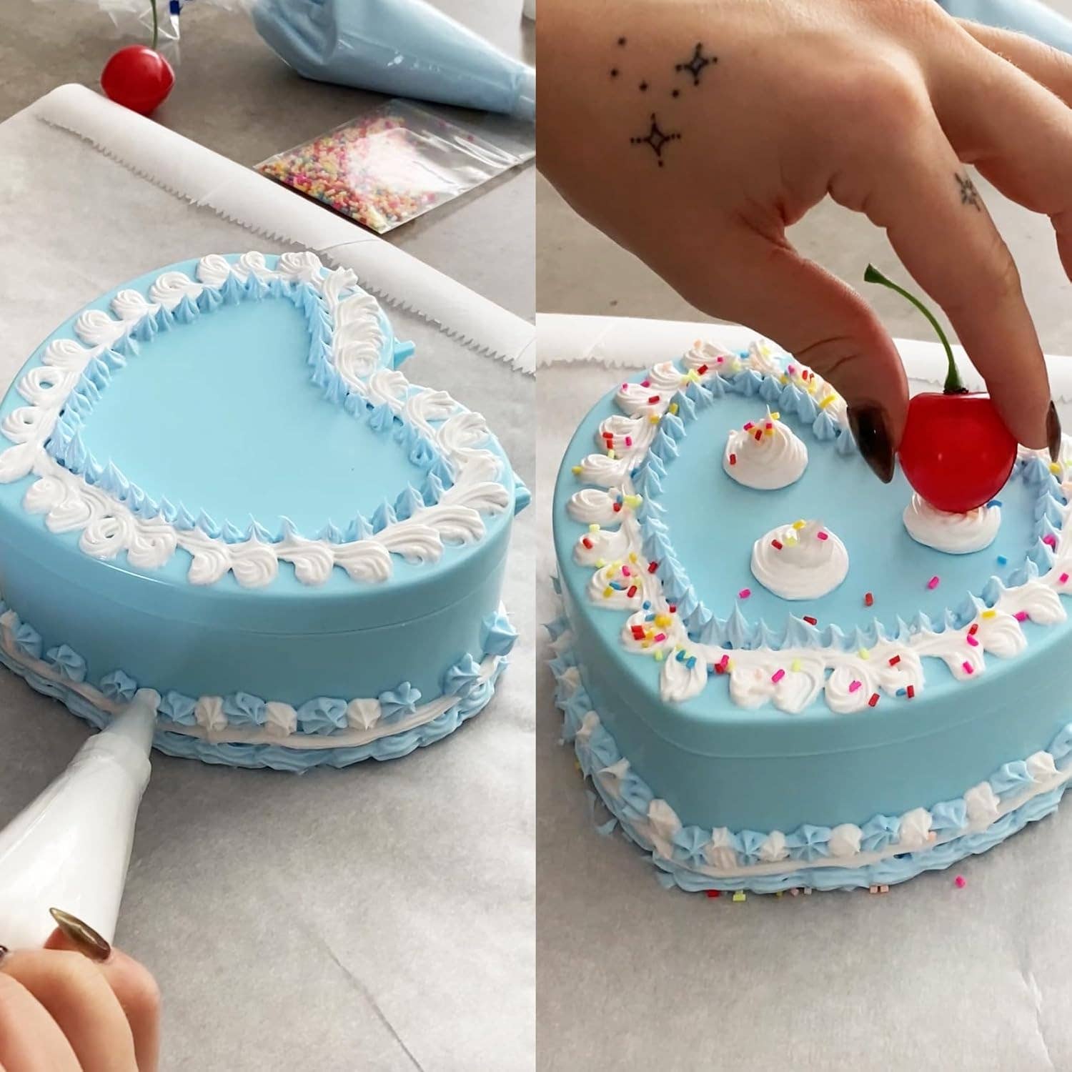 Fake Cake Jewelry Box Decoden Kit - Blue