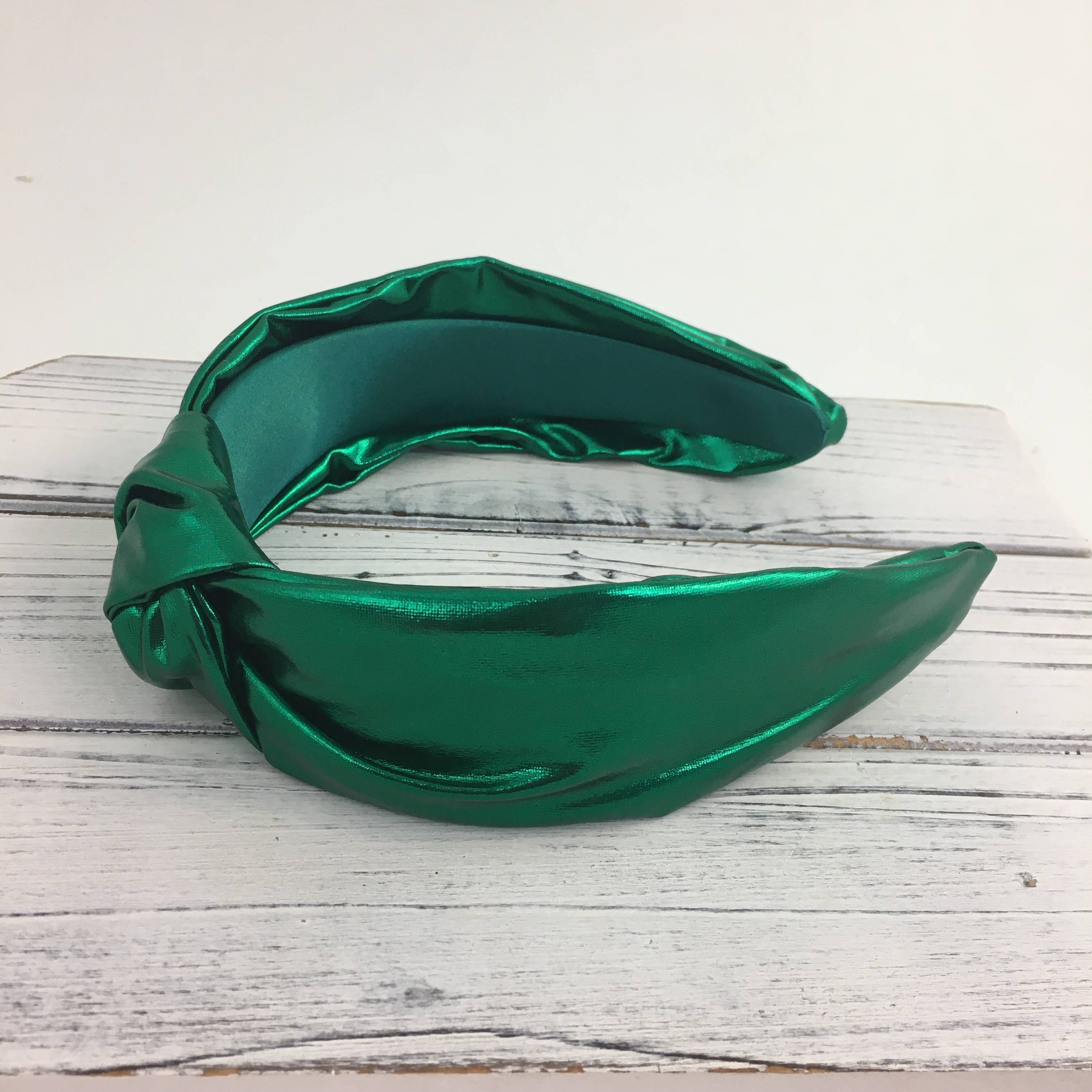 Knot Headband - Metallic Green