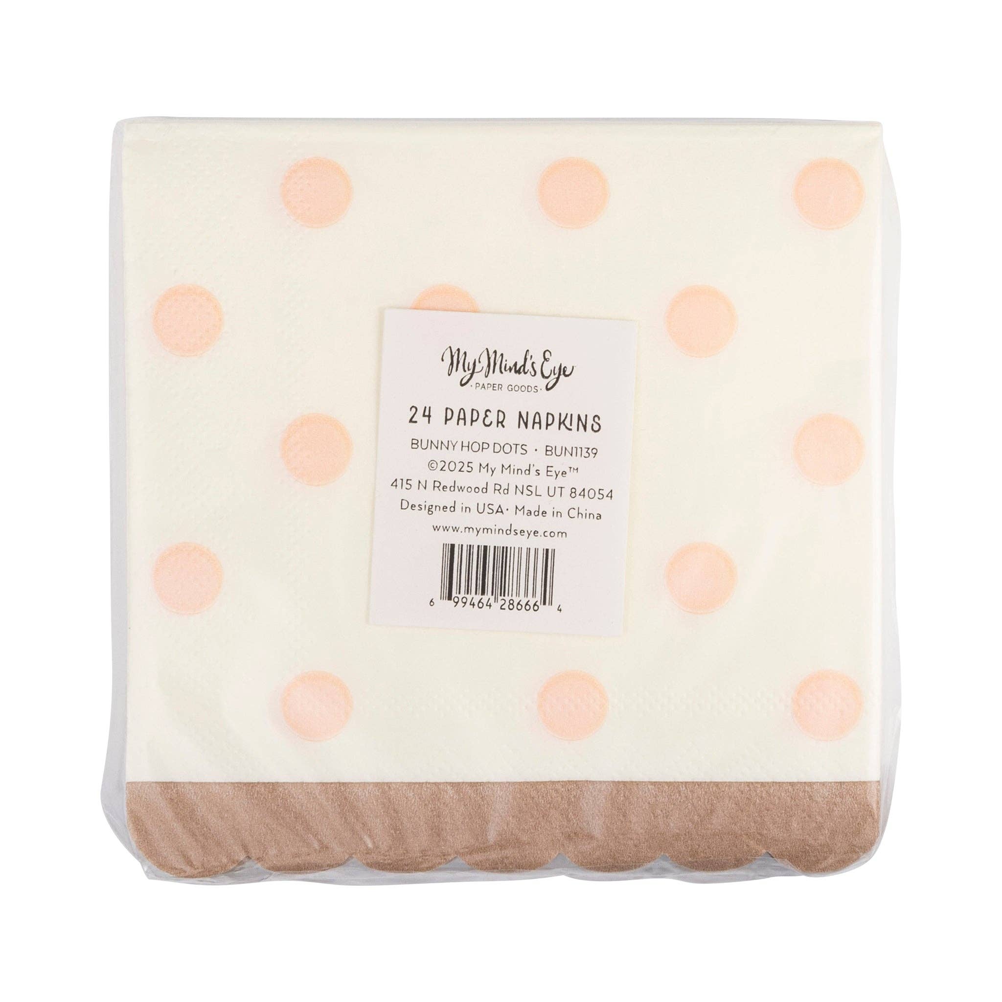 Polka Dot Cocktail Napkin - 24 PK