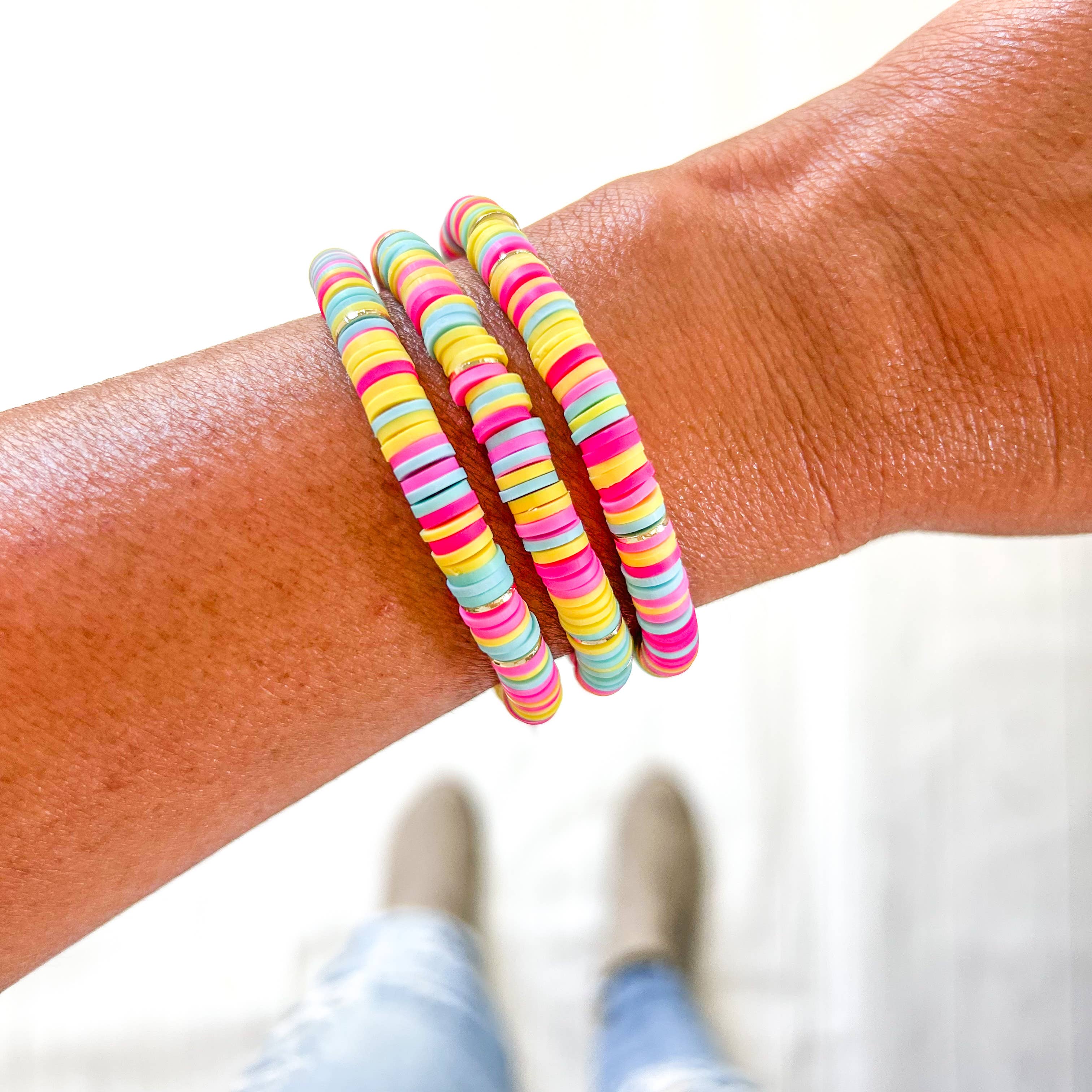 Heishi Bracelet - Rainbow