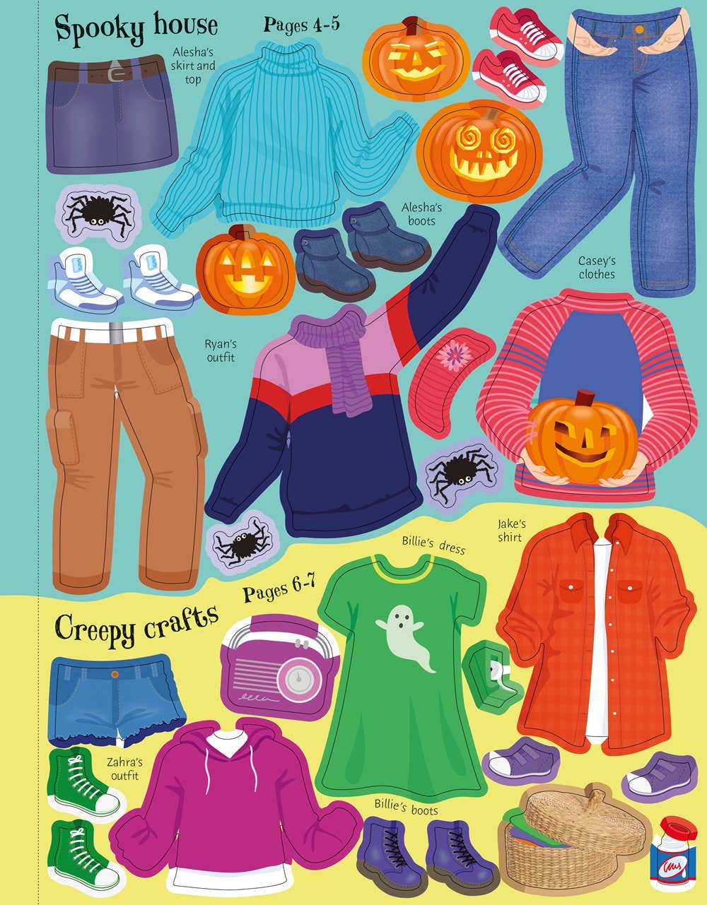 Sticker Dolly Dressing Trick Or Treat