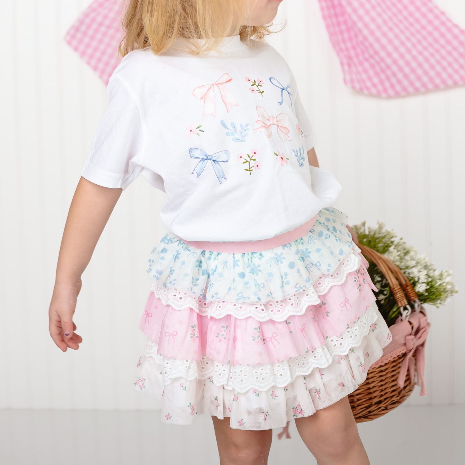 Sweet Wink Tiered Tutu - Floral & Lace