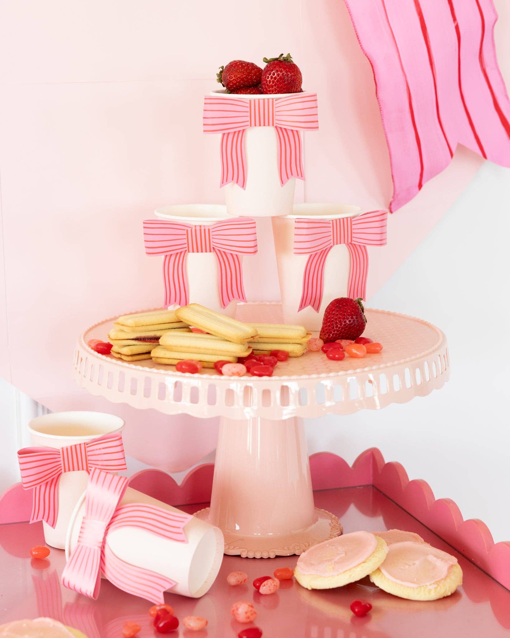 Bow Party Cup - 8 PK