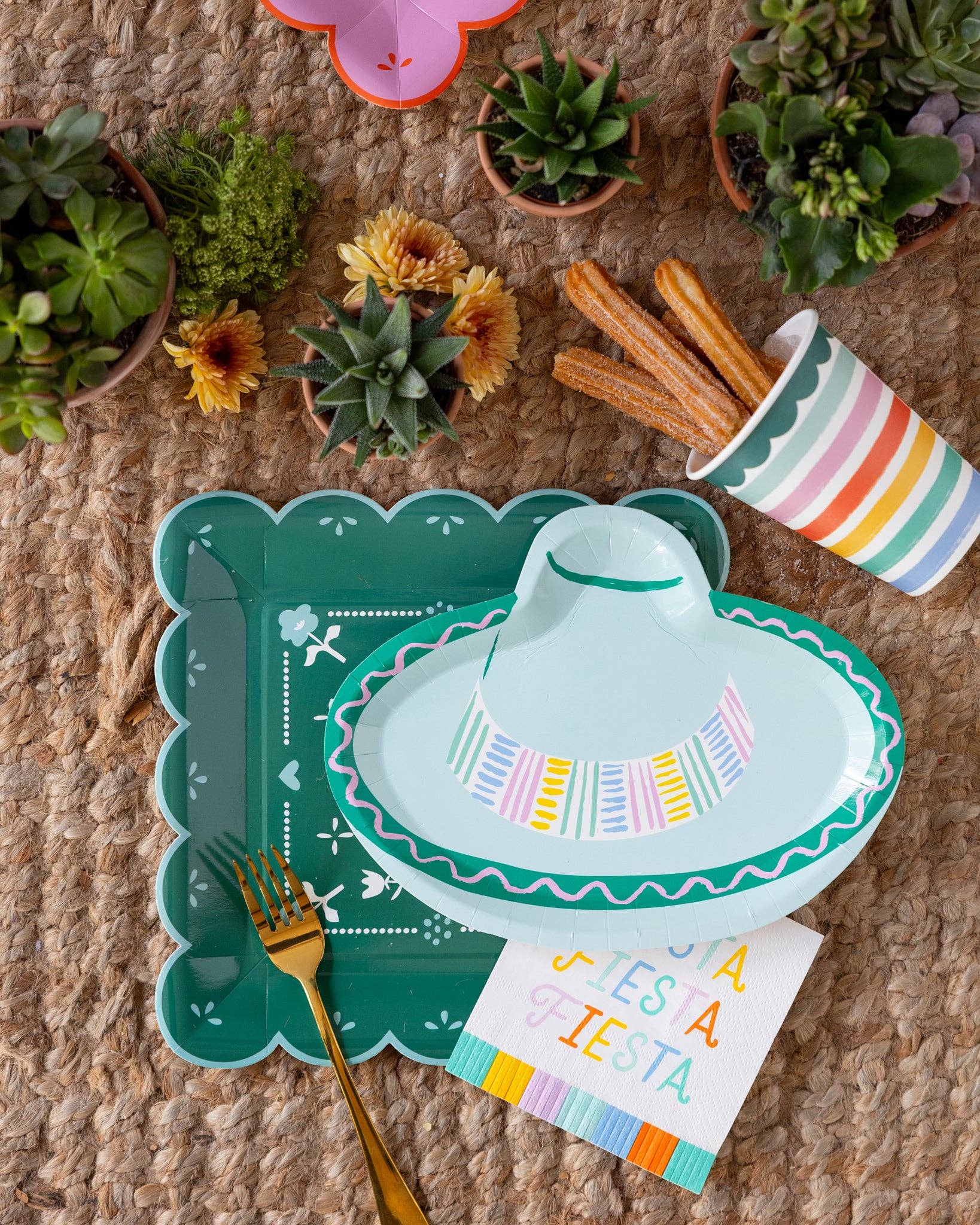 Fiesta Sombrero Plate - 8 PK